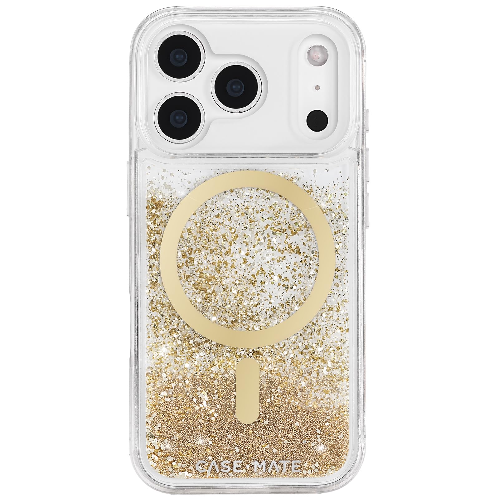 Case-Mate iPhone 17 Pro Case [Compatible with MagSafe] - Liquid Glitter Phone Case with 12ft Drop Protection - Premium Magnetic 