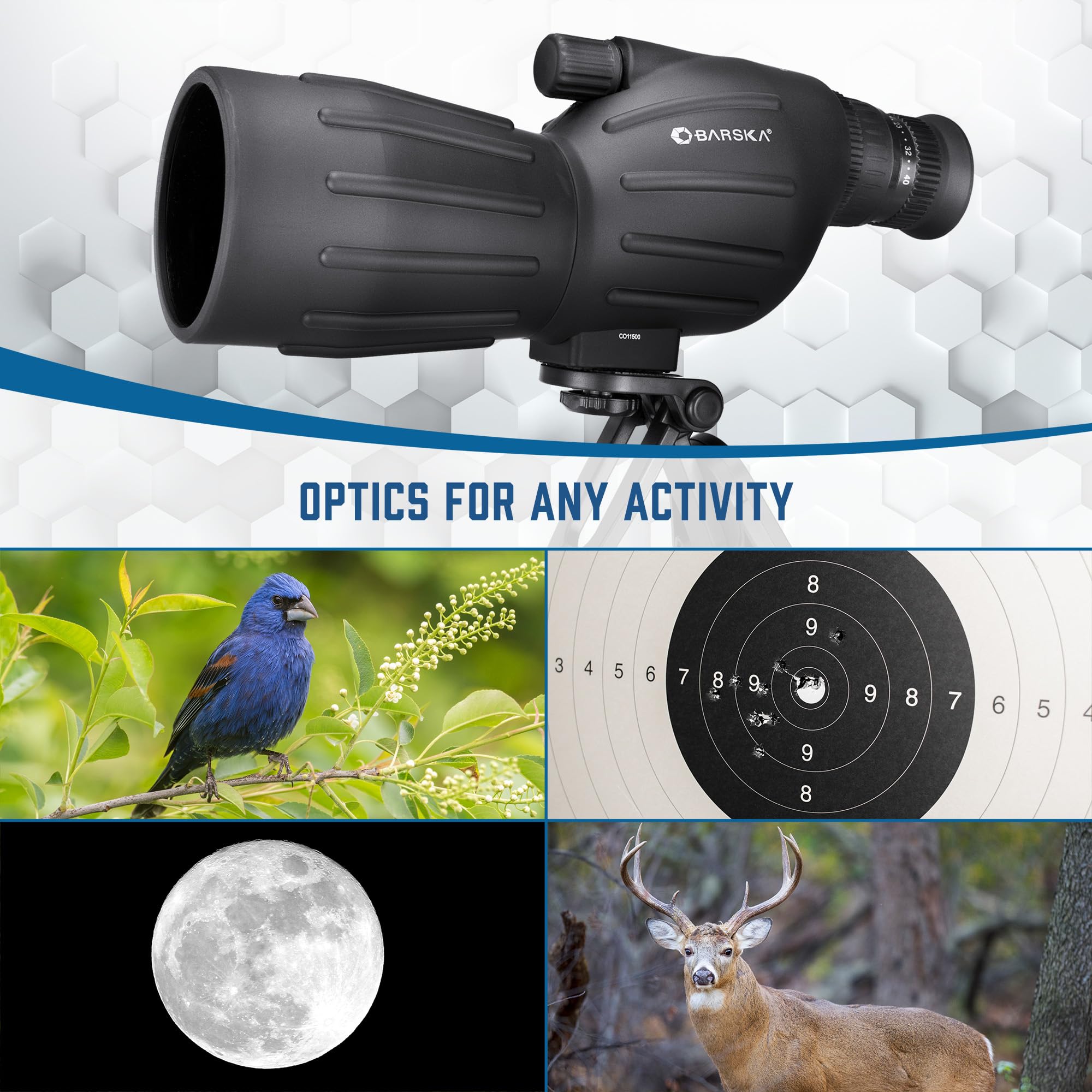 Barska Colorado Spotting Scopes With Tripod For Hunting Birding Target Shooting   15 40X50