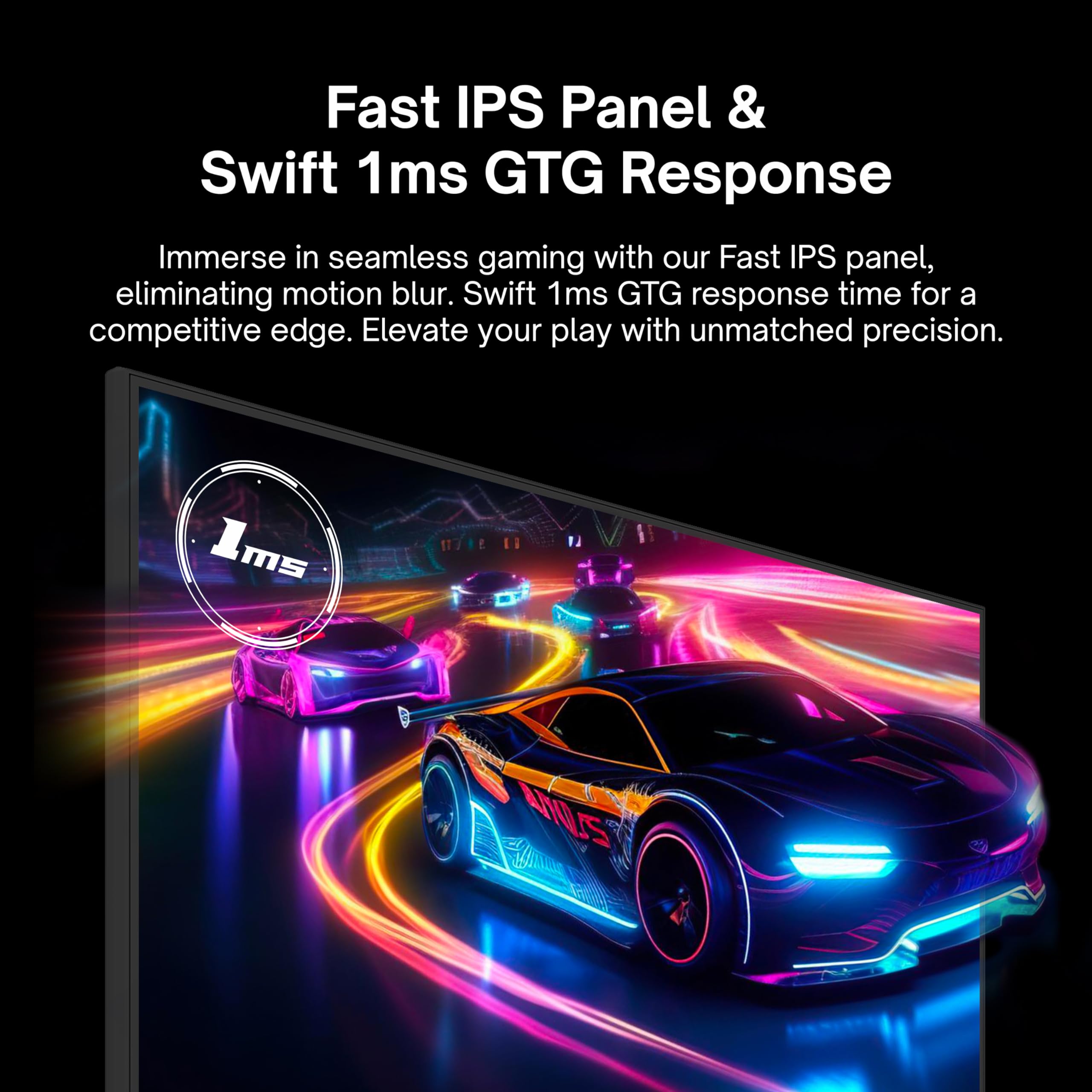 Pixio Px278 Wave 27 Inch 180Hz Refresh Rate Fhd 1440P Resolution Fast Ips Panel 1Ms Gtg Response Time Gaming Monitor With Freesy