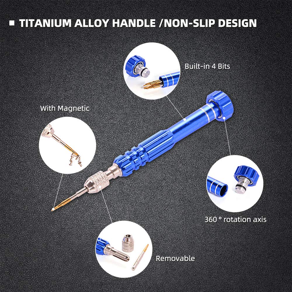 18 In 1 Electronics Repair Tool Kit, Precision Screwdriver Set, Opening Pry Tool Kit And Screen Opening Pliers With Portable Bag