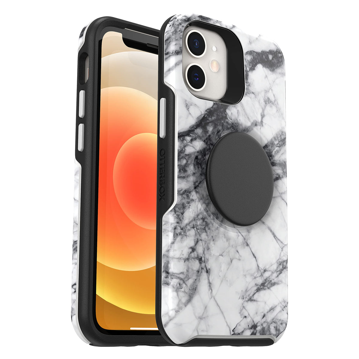 Otterbox Otter + Pop Symmetry Series Case For Iphone 12 Mini   White Marble