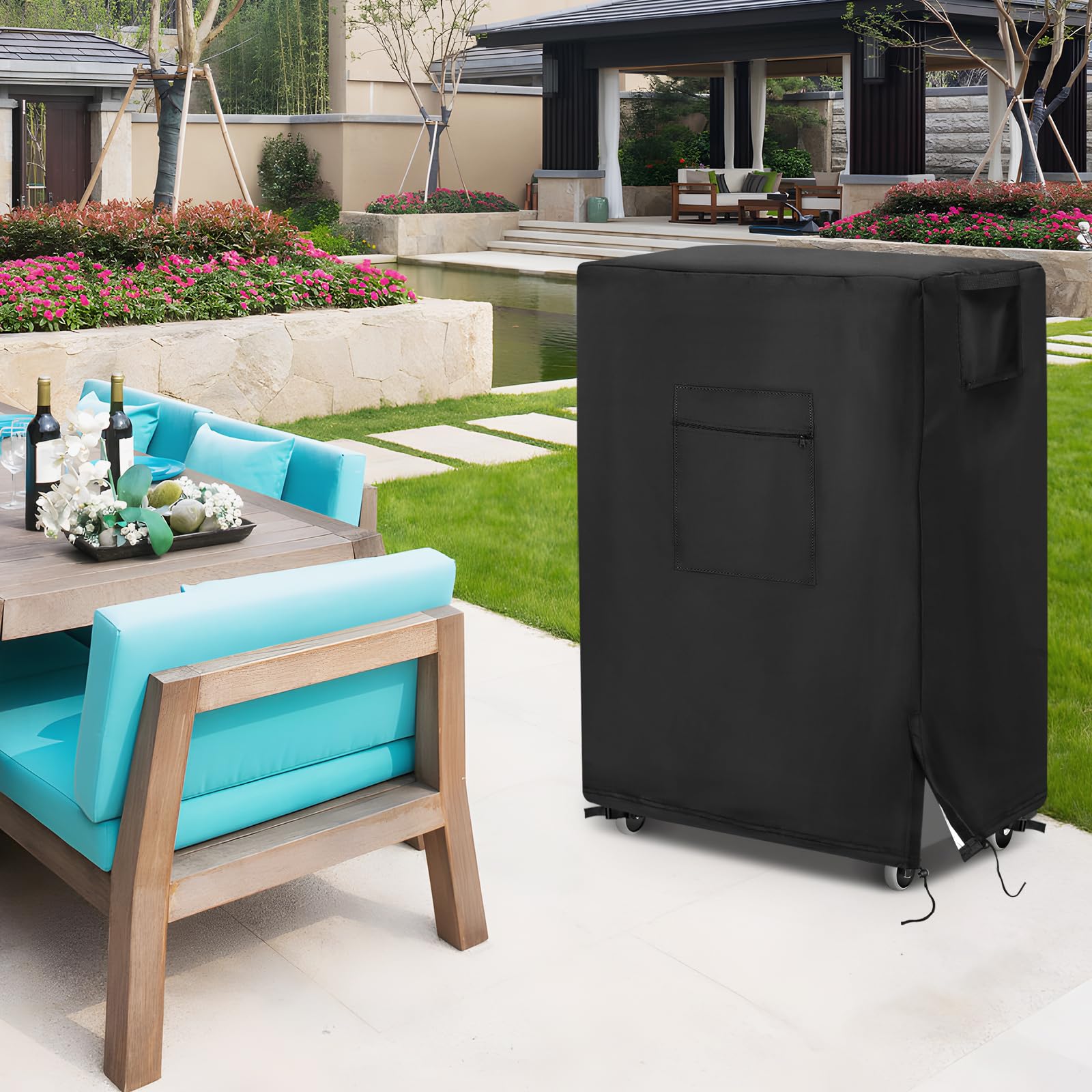 Youlvy Evaporative Cooler Cover For Hessaire Mc61M / Mc61V 5300 Cfm Portable Evaporative Cooler, Waterproof Swamp Cooler Cover A