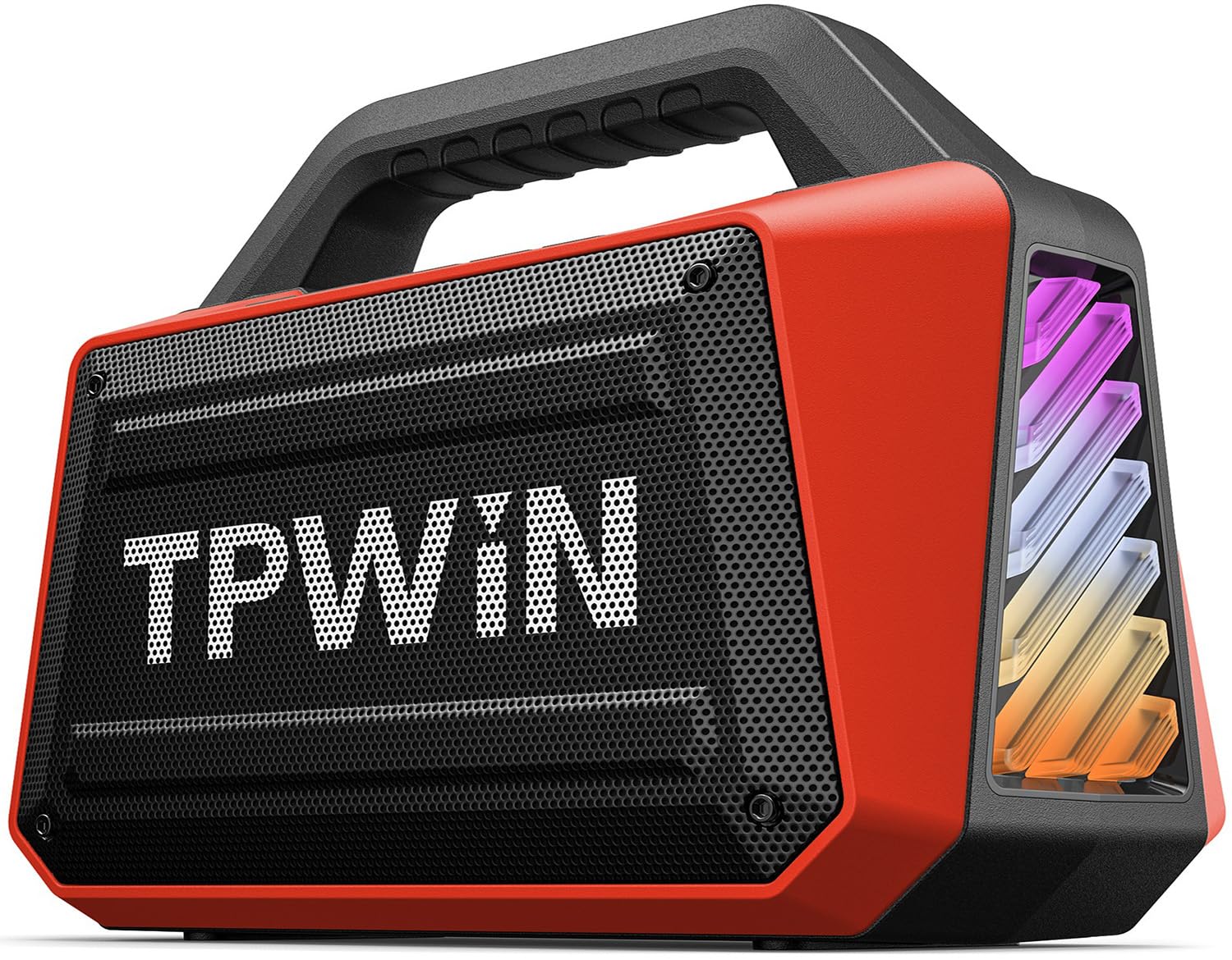 TPWIN Portable Bluetooth Speakers - Wireless Speaker 80W Peak, Loud Speaker with Light, Strong Bass, BT 5.3, TWS, IPX6 Waterproo