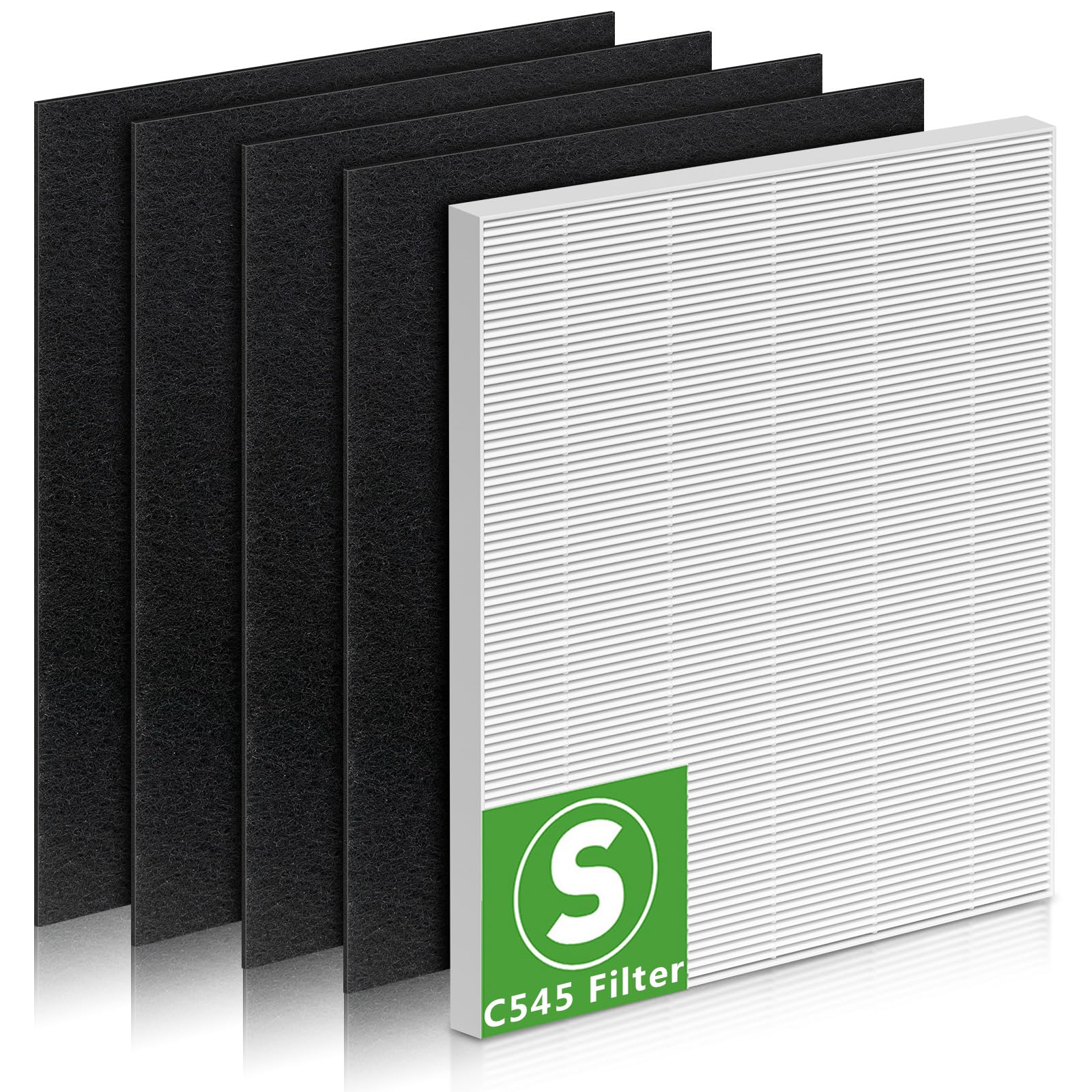 Xbgg C545 True Hepa Replacement Filter S Compatible With Winix C545 Air Purifier, Replaces Part 1712 0096 00 And 2522 0058 00, 1