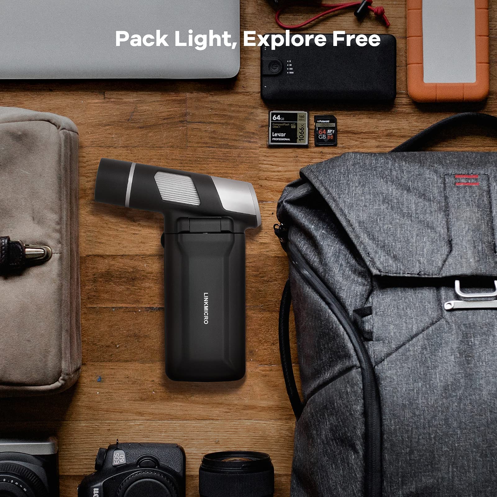 Linkmicro Lm203 4 Inch Handheld Digital Microscope For Adults And Kids, Portable Coin Microscope 200X Coin Magnifier With 8 Led