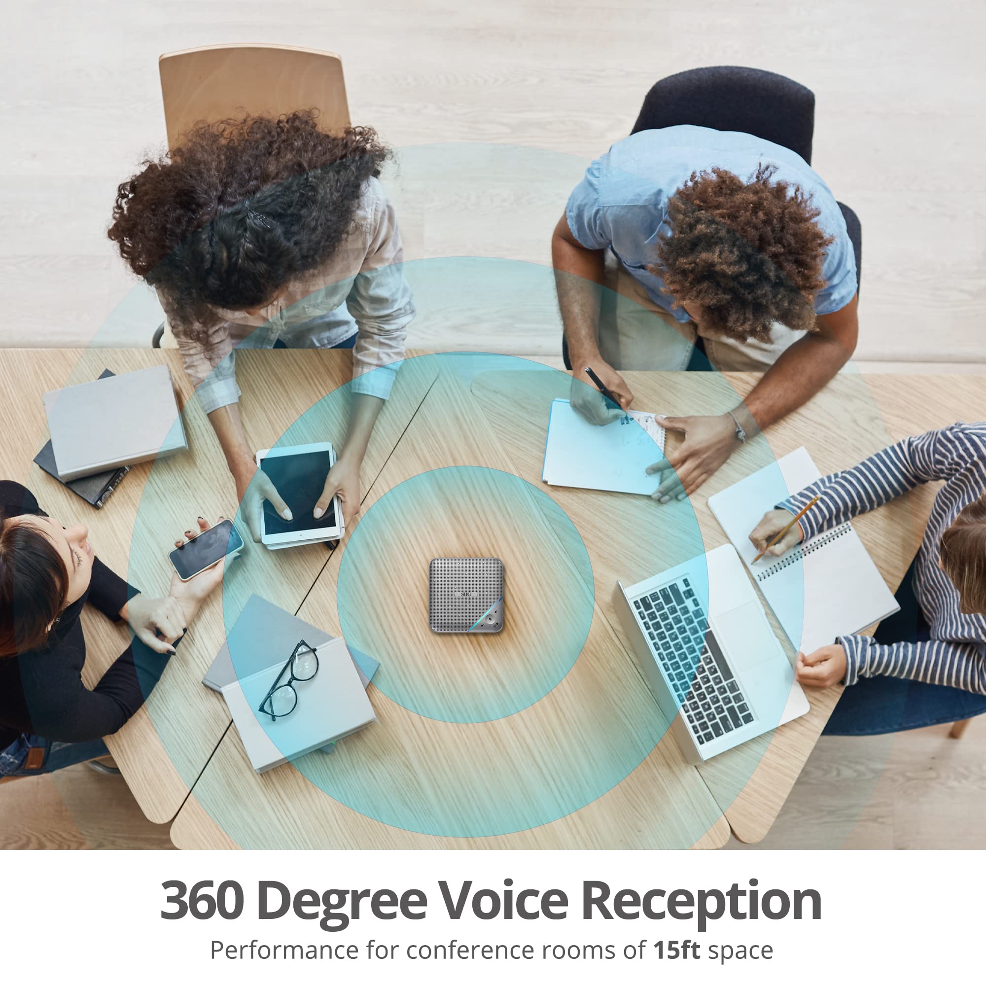 Siig Conference Room Omnidirectional Microphone Usb C Speakerphone Multi Port Mini Dock With 1X 4K Hdmi 2X Usb 3.0 Ports And Pd