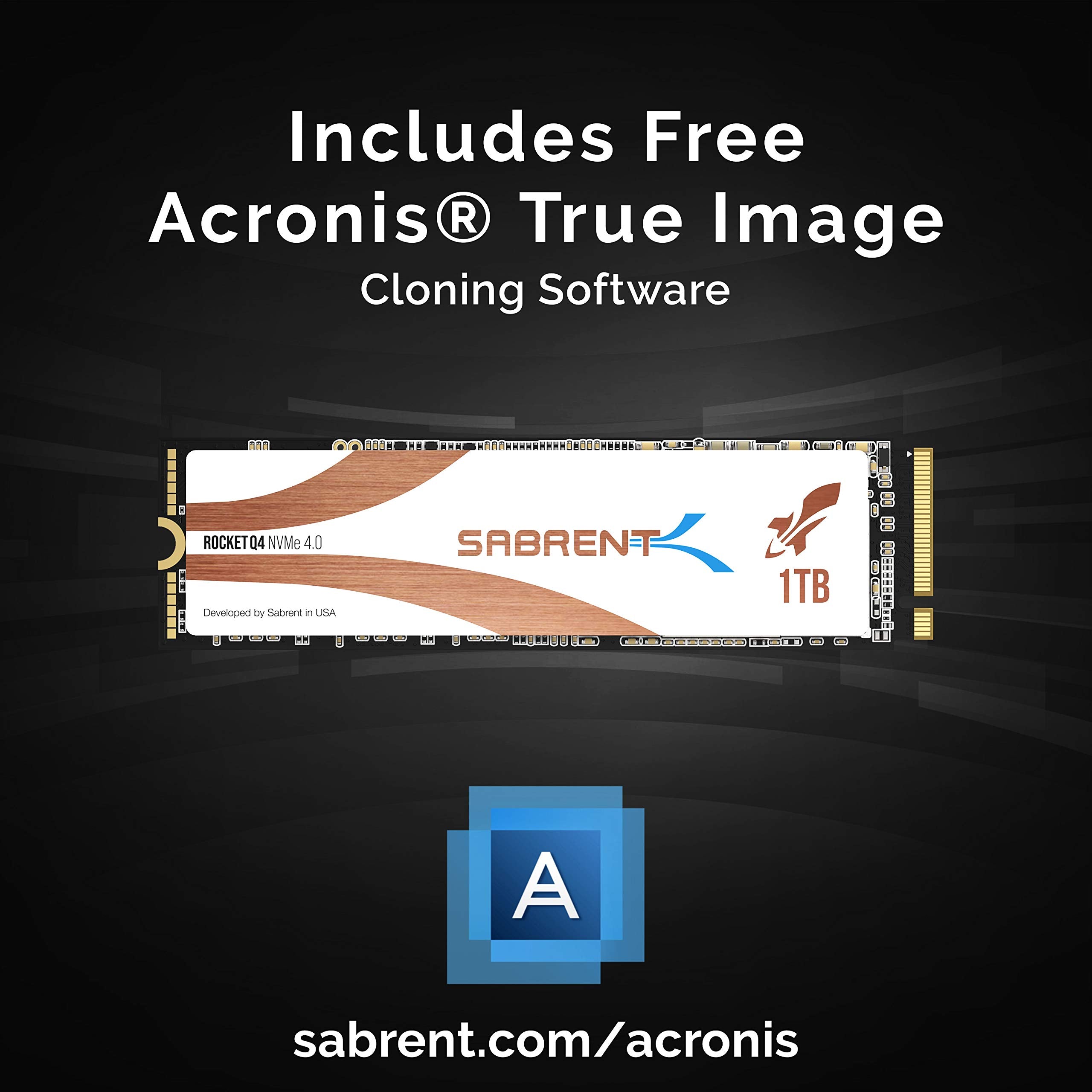 Sabrent 1Tb Rocket Q4 Nvme Pcie 4.0 M.2 2280 Internal Ssd Maximum Performance Solid State Drive R/W 4700/1800 Mb/S (Sb Rktq4 1Tb