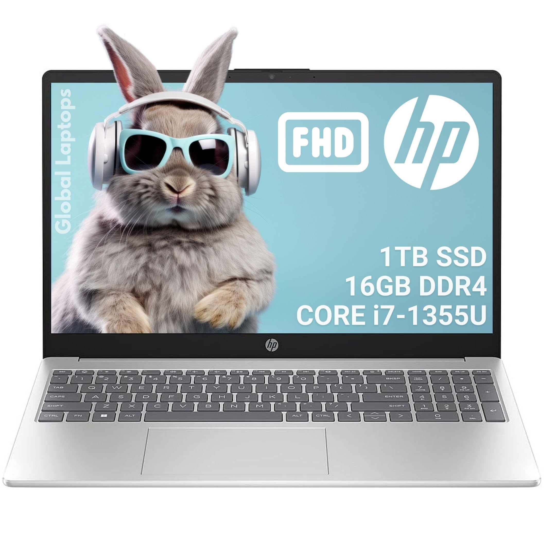 HP 15.6 inch Windows Laptop Laptop with Micro-Edge Full HD IPS Anti-Glare displayIntel Core i7-1355U 16GB RAM 1TB SSD Windows 11
