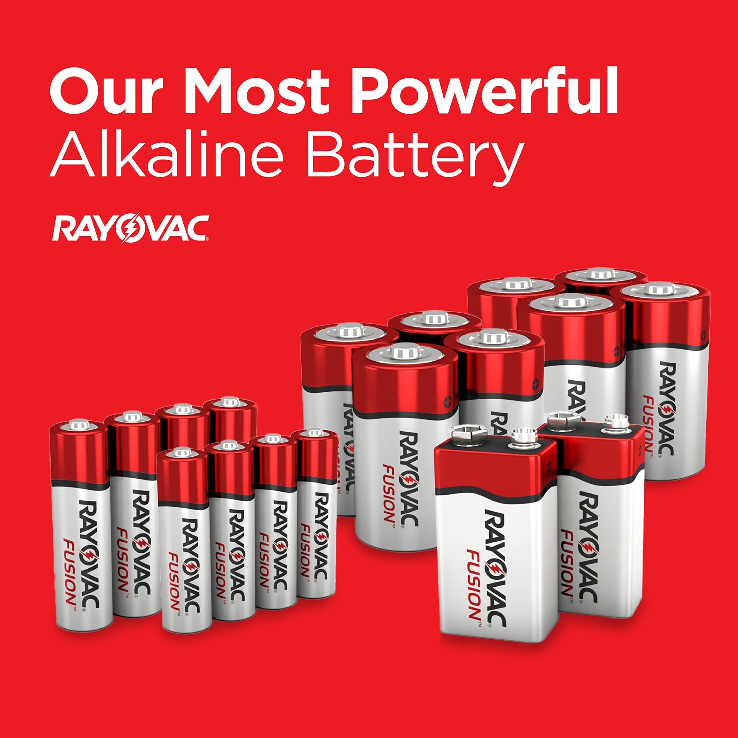 Rayovac 8248Tfusk Fusion Advanced Alkaline Aaa Batteries, 8/Pack
