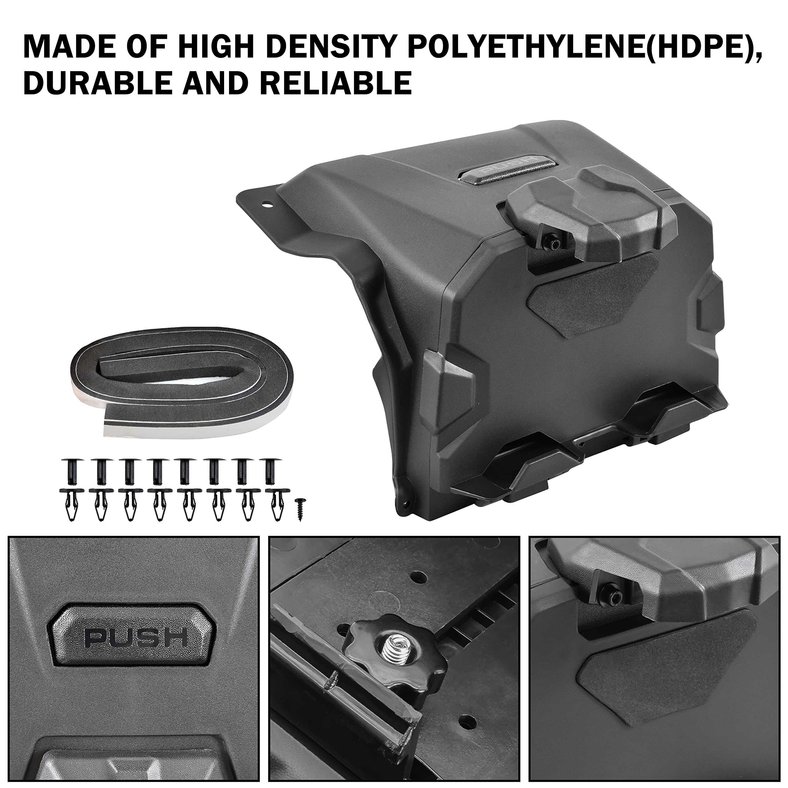 Sautvs Tablet Holder Phone Mount With Storage Box For Polaris Rzr Xp 1000/ Xp 4 1000 2014-2018 Accessories, Electronic Device Gp