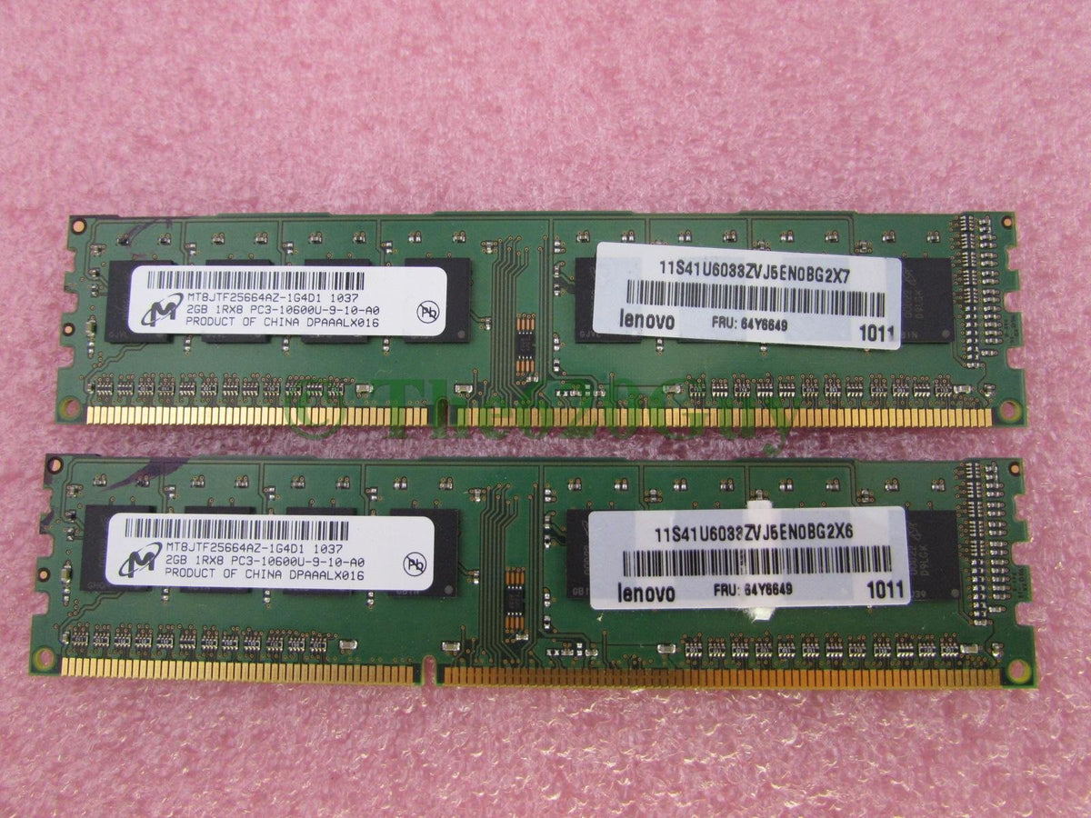 Lenovo 2GB PC3-10600 (1333MHz) DDR3, 57Y4390, 64Y6649