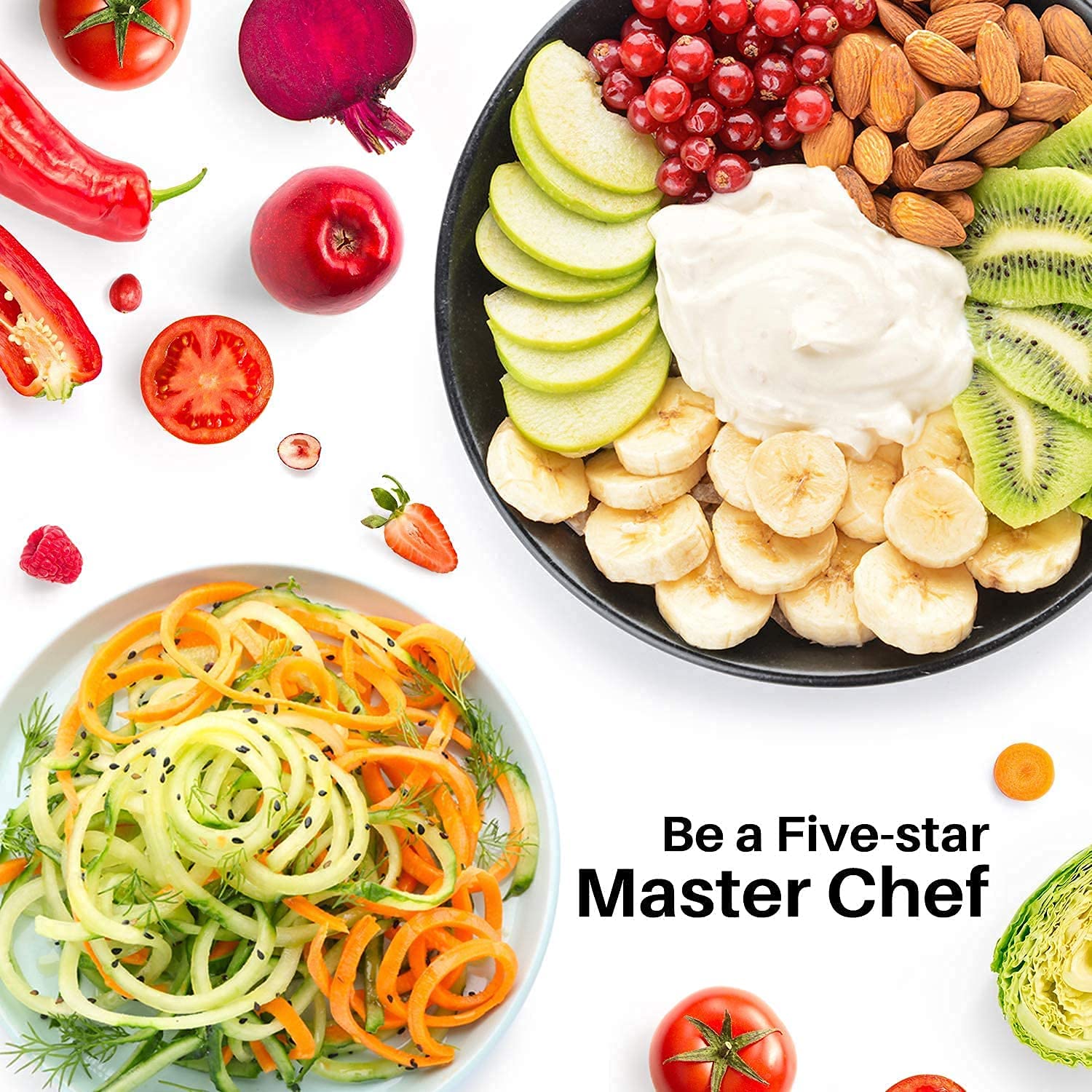 Bestand Spiralizer Attachment Compatible With Kitchenaid Stand Mixer, Comes With Peel, Core And Slice, Not Kitchenaid Brand Spir