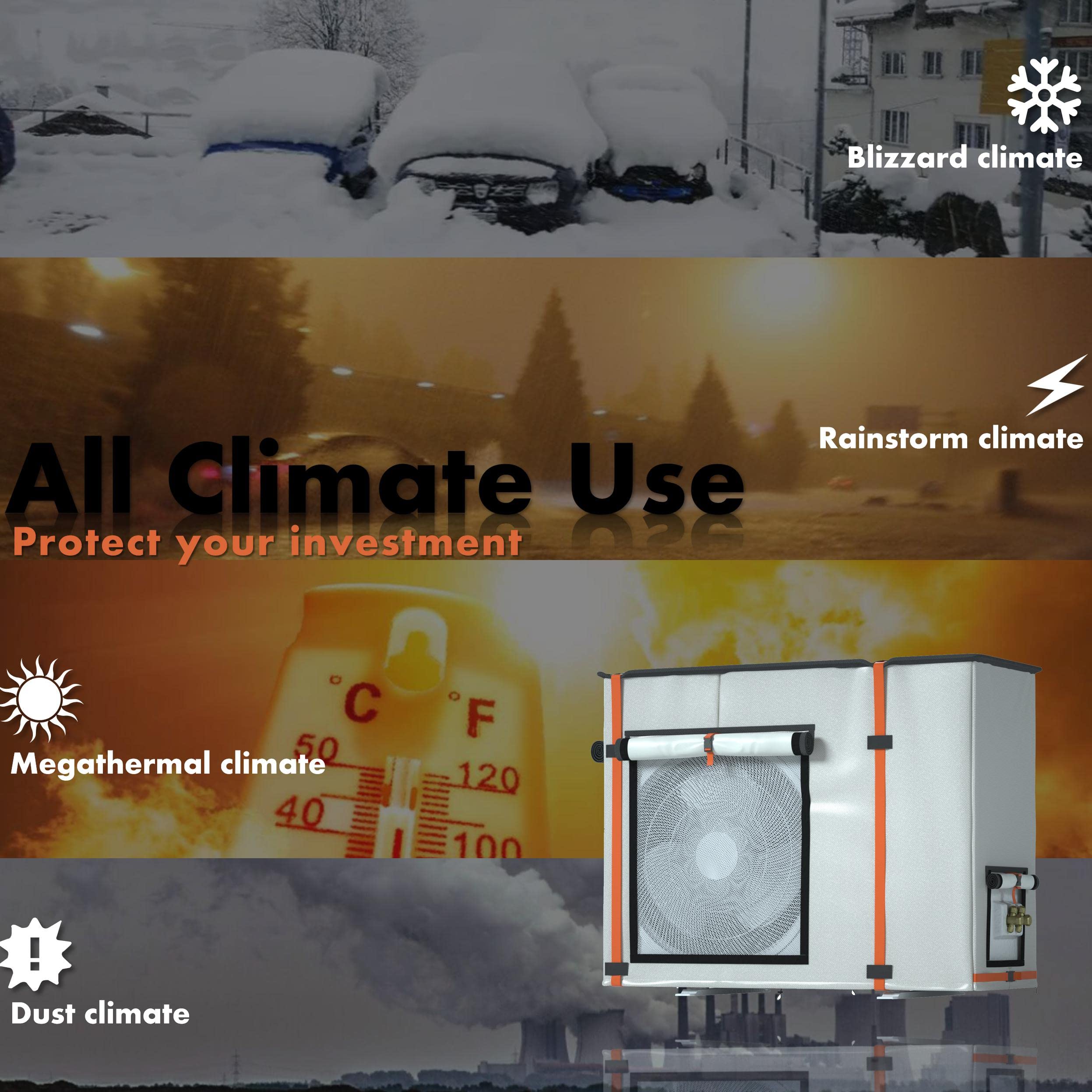 Jiahoo Air Conditioner Cover, Outdoor Mini Split Cover For Air Conditioner Outside Unit, Can Be Used In Air Conditioner Operatio