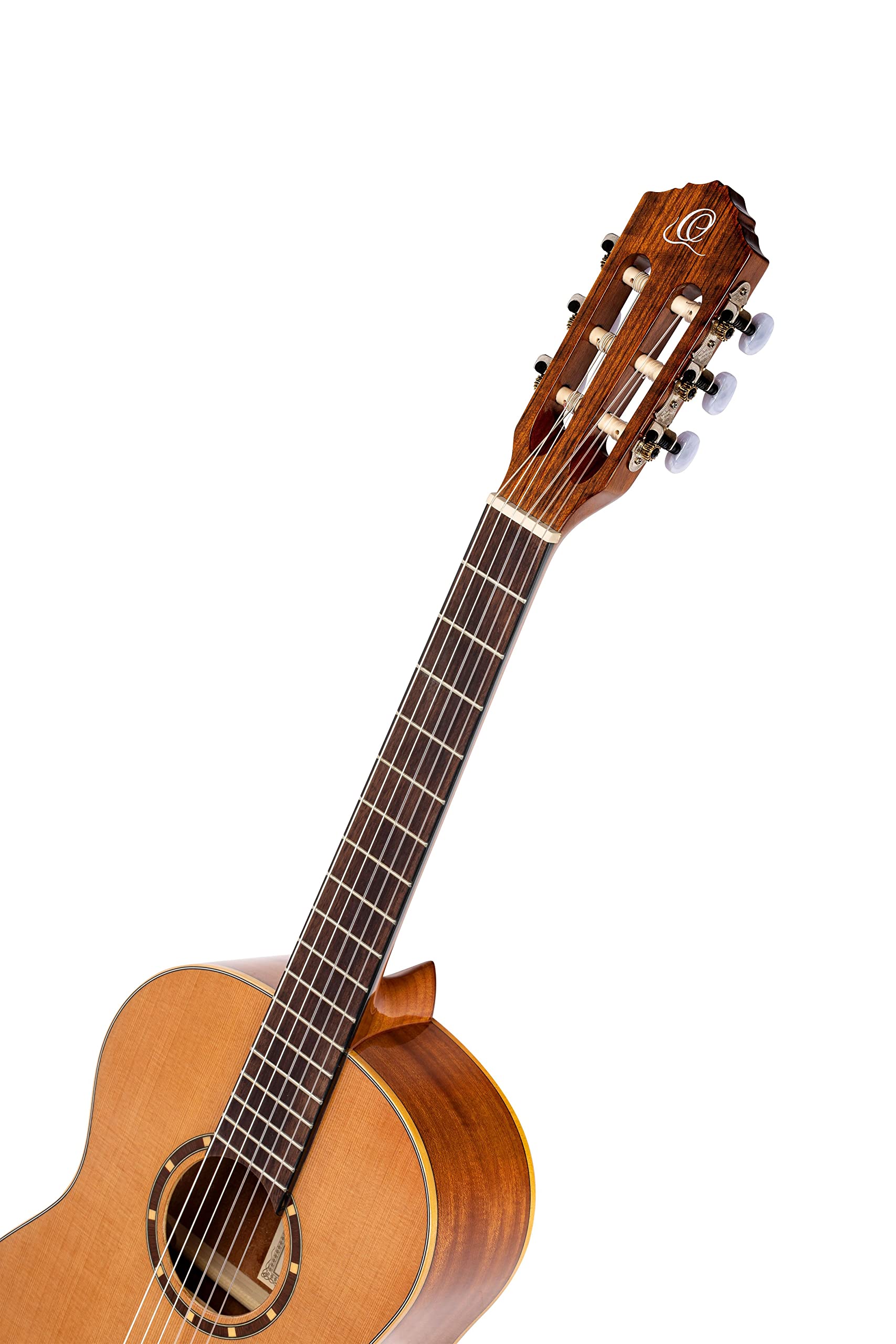 Ortega Guitars 6 String Family Series 3/4 Size Nylon Classical Guitar W/Bag, Right, Cedar Top-Natural-Gloss, (R122G-3/4)