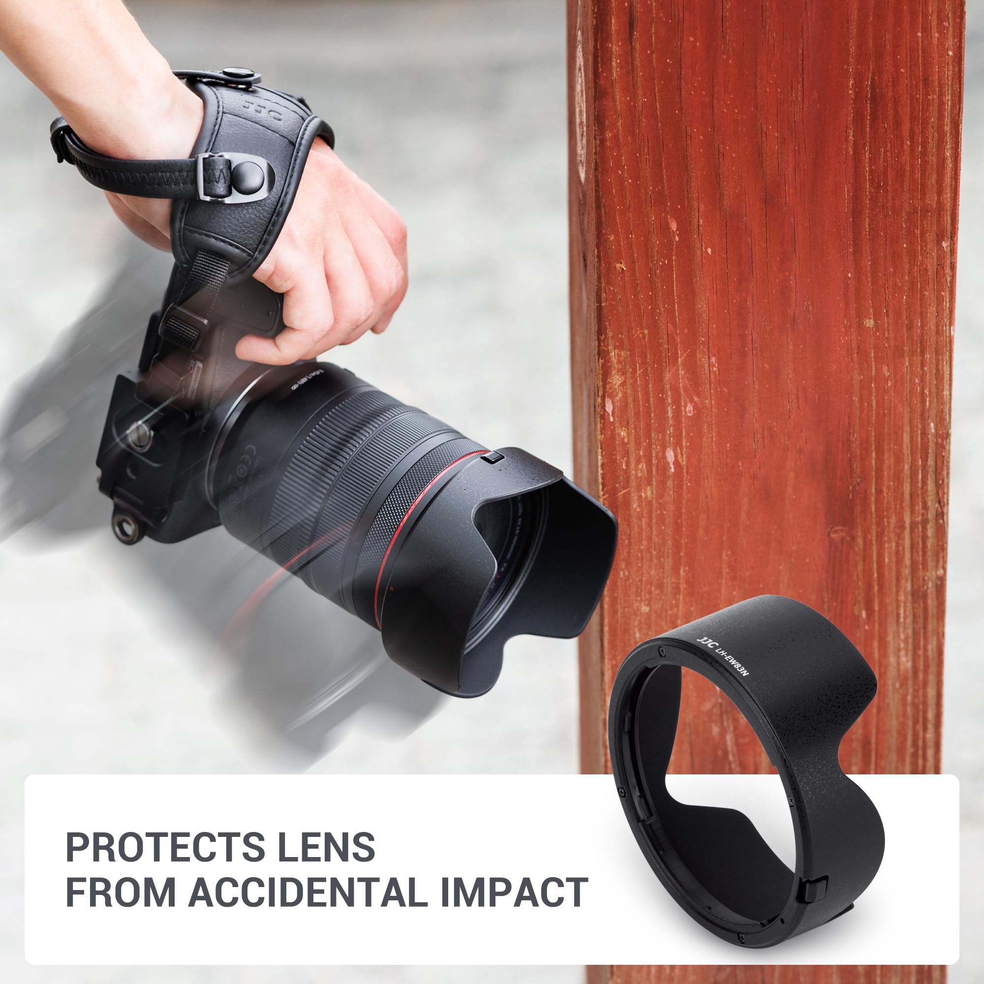 Jjc Ew 83N Reversible Lens Hood Shade For Canon Rf 24 105Mm F4L Is Usm Lens On Canon Eos R8 R6Ii R6 Rp 6D2 5D4 5D3 Replace Ew 83