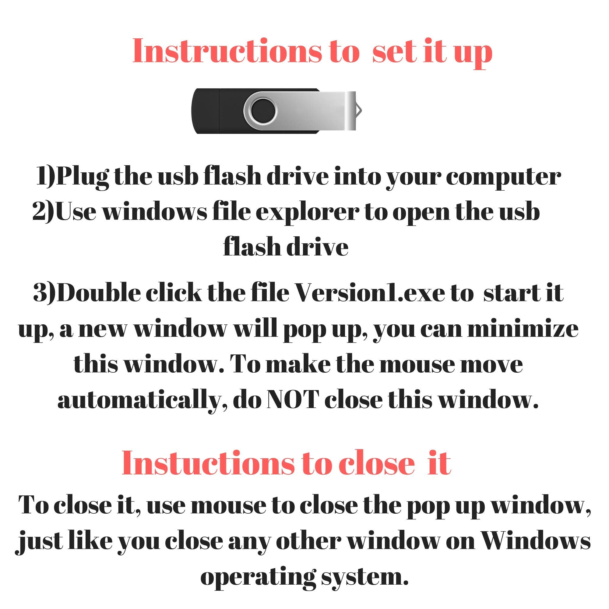 Qualitrusty Automatic Computer Mouse Mover   Keeps Computer Awake 24/7, Mouse Jiggler To Prevent Screen Saver   Sturdy, No Noise