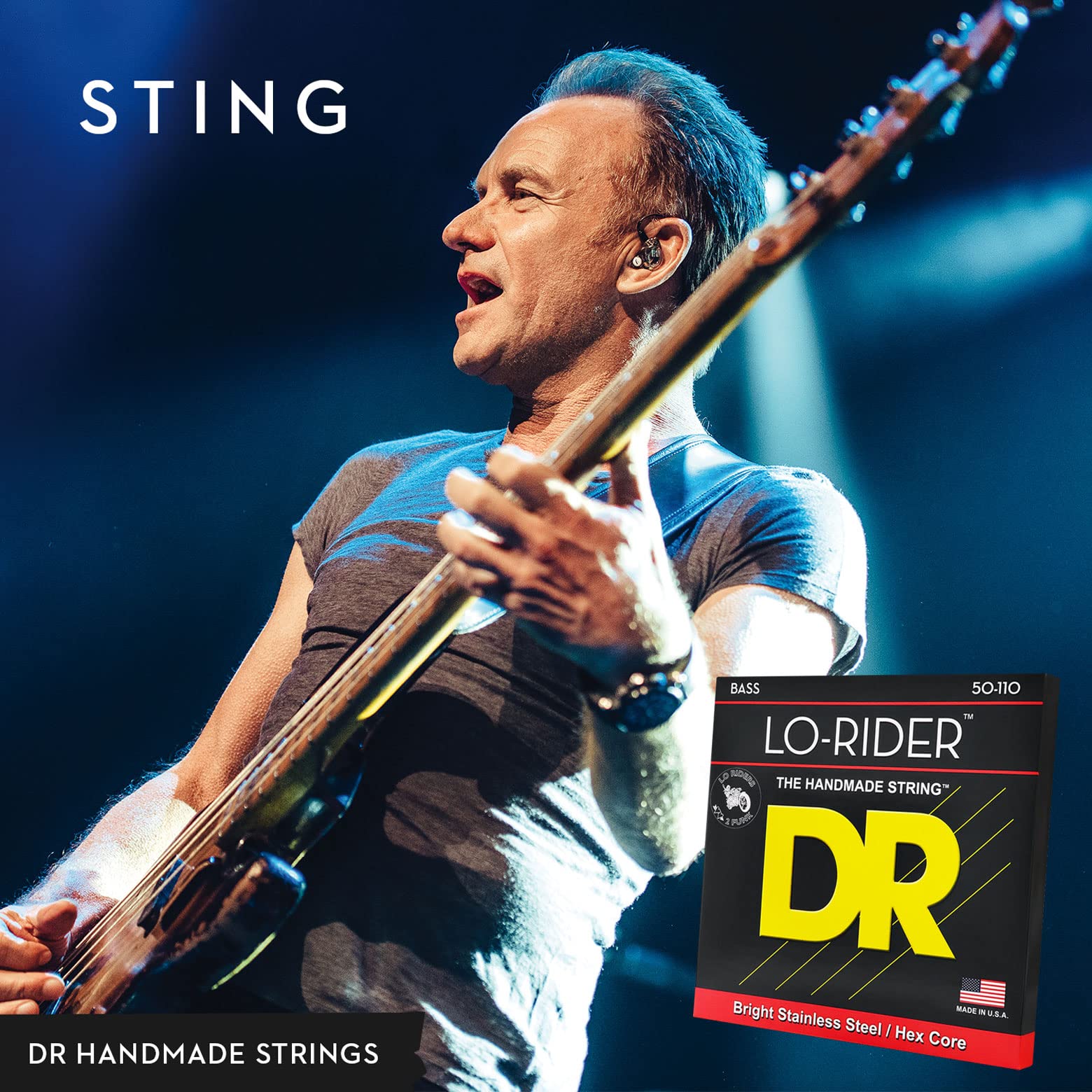Dr Strings Lo Rider   Stainless Steel Hex Core 5 String Bass 40 120