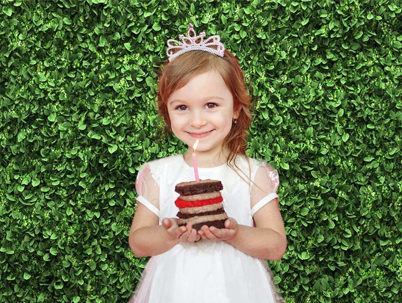 Chaiya Green,Greenery 10 'X8 ' Vinyl Backdrop For Baby Shower, Wedding, Birthday, Greenery Leaves Backdrop