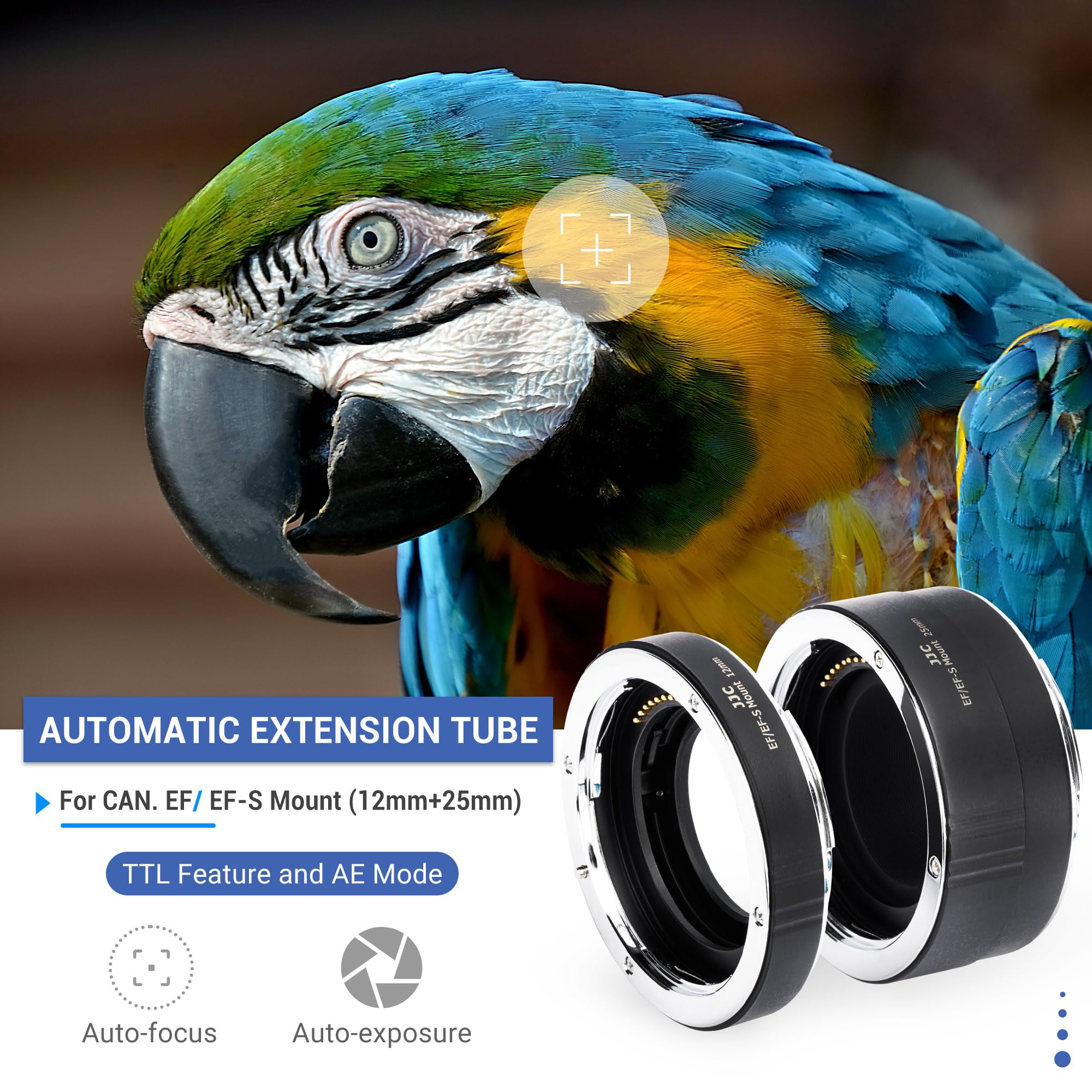 Jjc Ef Ef S Mount Auto Focus Macro Extension Tube Set For Canon Rebel T8I T7I T6S T6I T5I T7 T6 Sl3 Sl2 Eos 90D 80D 77D 70D 60D
