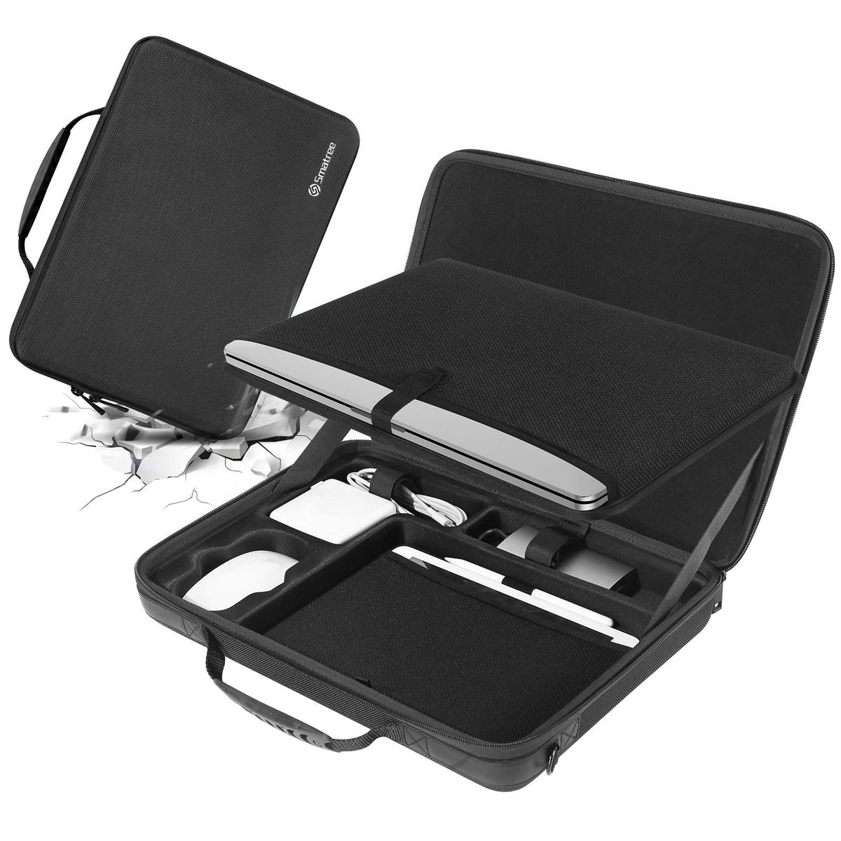 Smatree Hard Shell Carrying Case for 15.4 inch MacBook Pro 2016-2019 A1398 A1707 A1990, 16.2 inch MacBook Pro M4 2024/2023, 16 inch MacBook Pro 2019 A2141, 11inch iPad Pro/Air 2024, 9.7inch iPad Pro