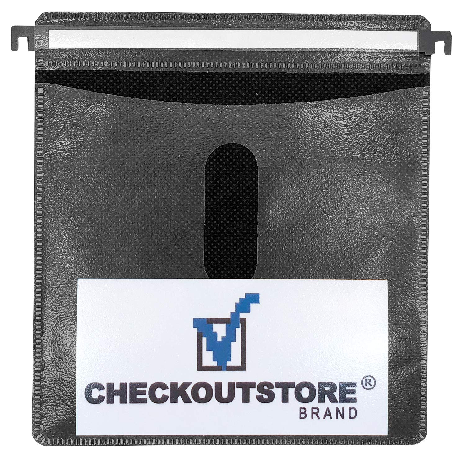 CheckOutStore (100) CD Double-sided Refill Plastic Hanging Sleeve (White)