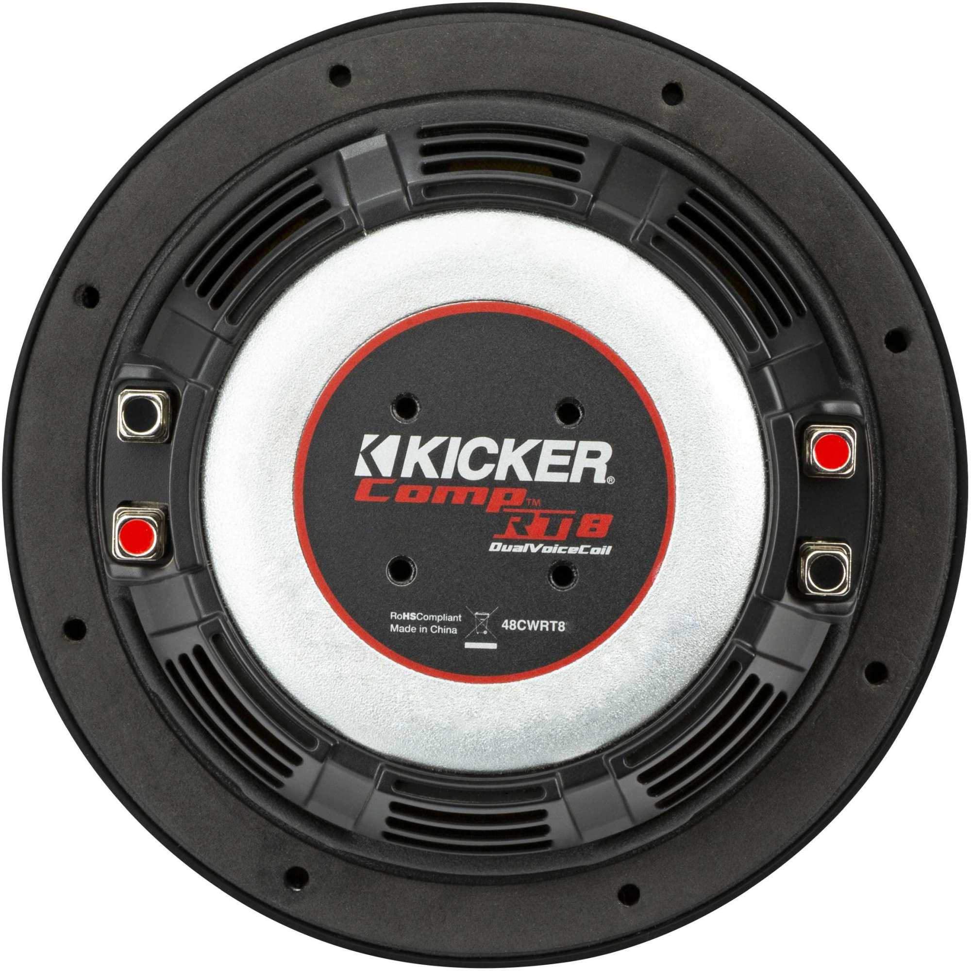 Kicker 48Cwrt84 Comprt 8'' Subwoofer, Dvc, 4 Ohm