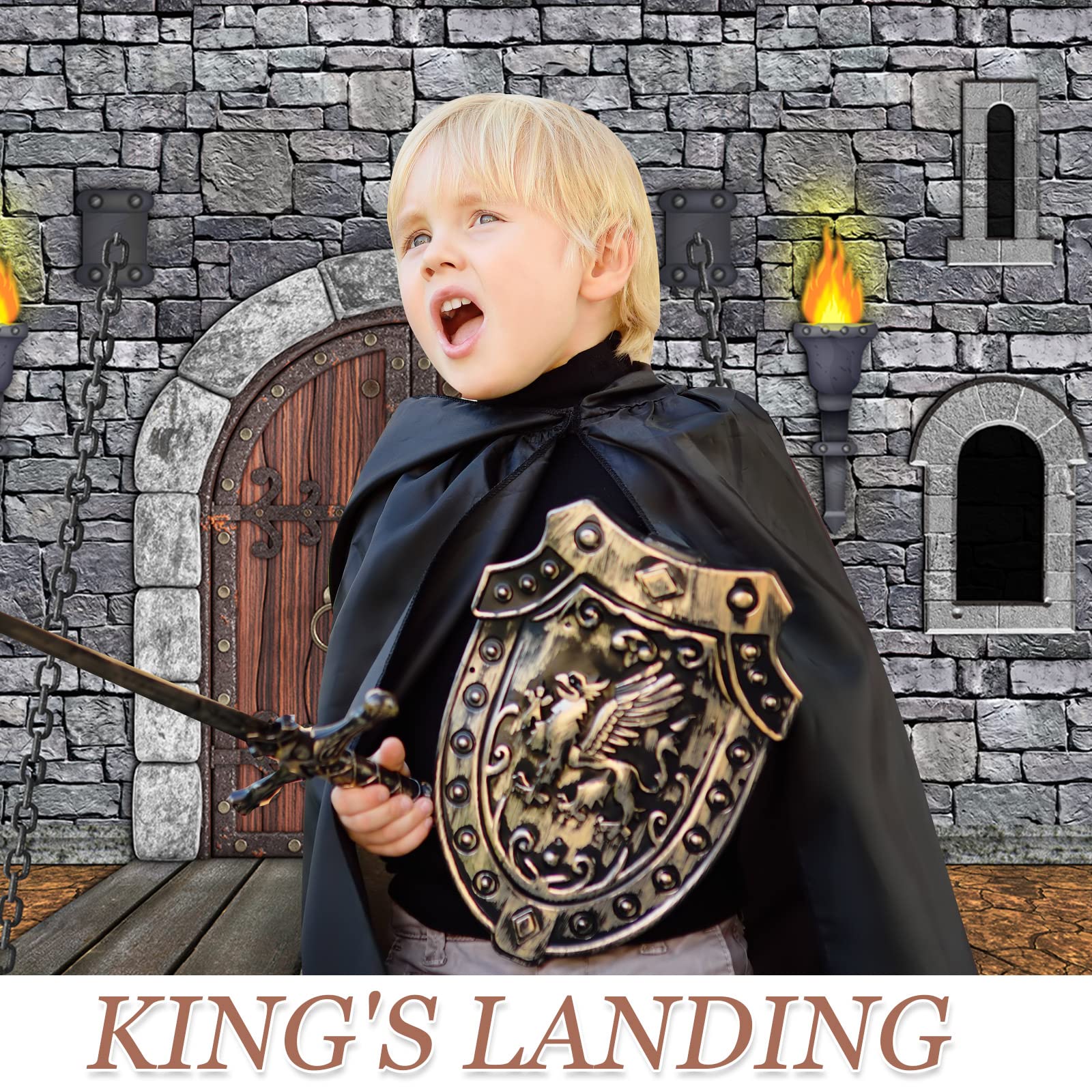 Tranqun Medieval Party Decorations Medieval Castle Backdrop Knight Decorations Castle Wall Backdrop Keepers Of The Kingdom Decor