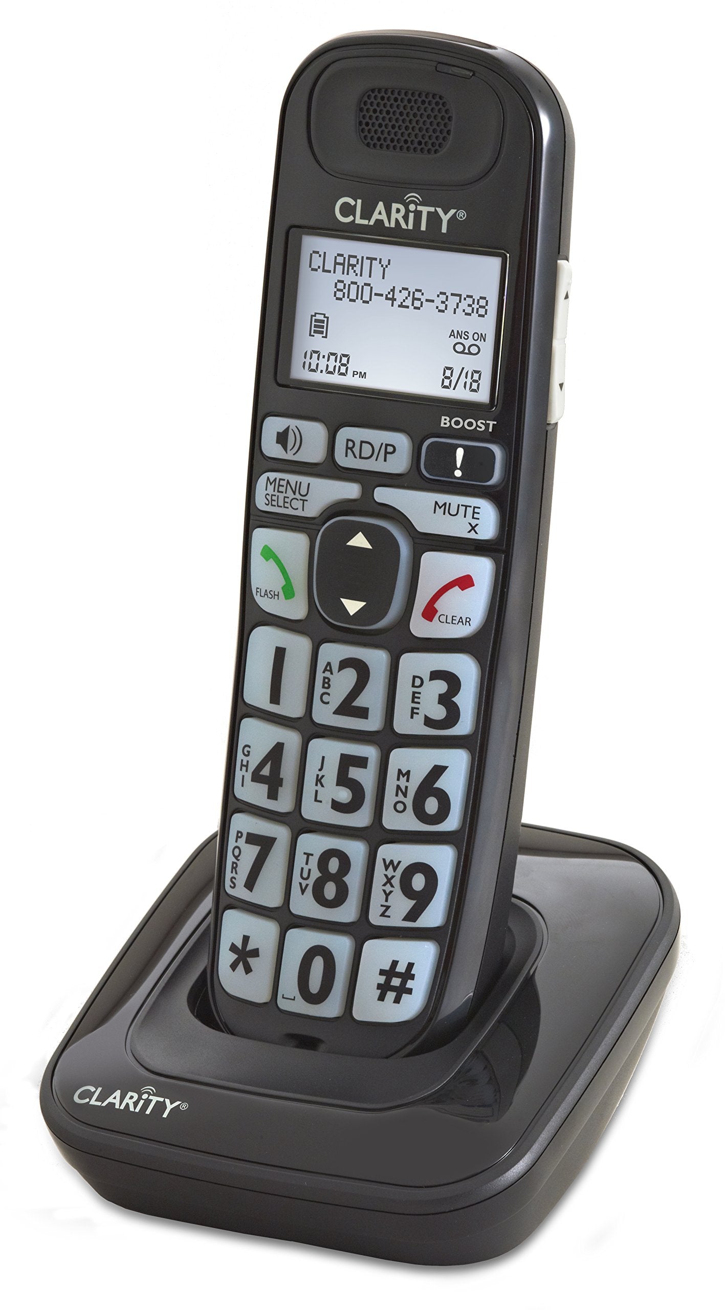 Clarity 52703 Additional Handset For E814 (Black)