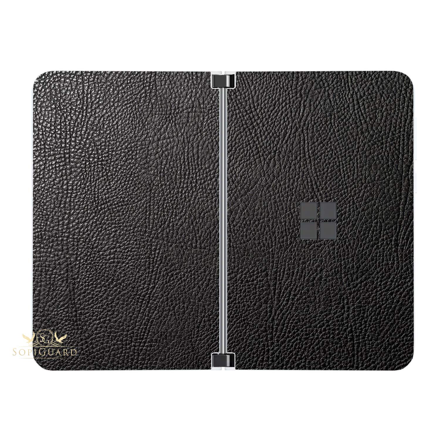 Sopiguard Sticker For Surface Duo Phone Edge To Edge Precision Vinyl Skin Wrap (Leather Textured)