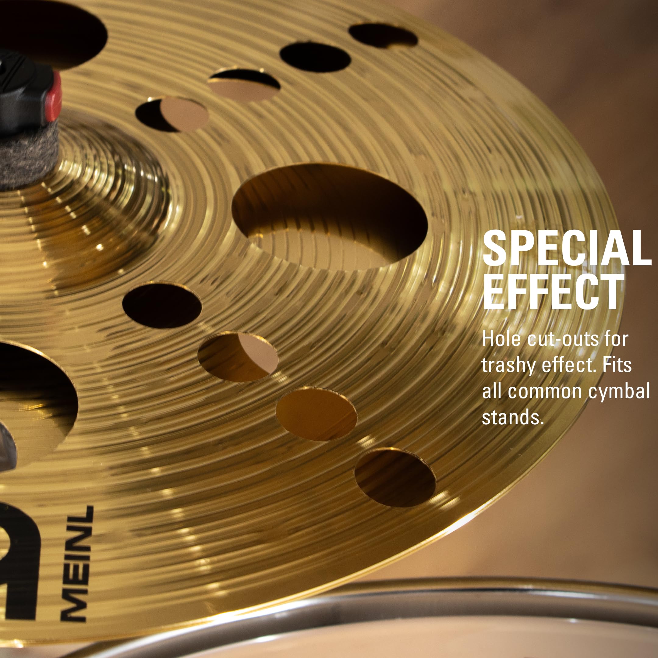 Meinl Cymbals HCS14TRS 14" Trash Stack Cymbal Pair - MS63 Brass Alloy, Traditional Finish, Made in Germany, 2-Year Warranty