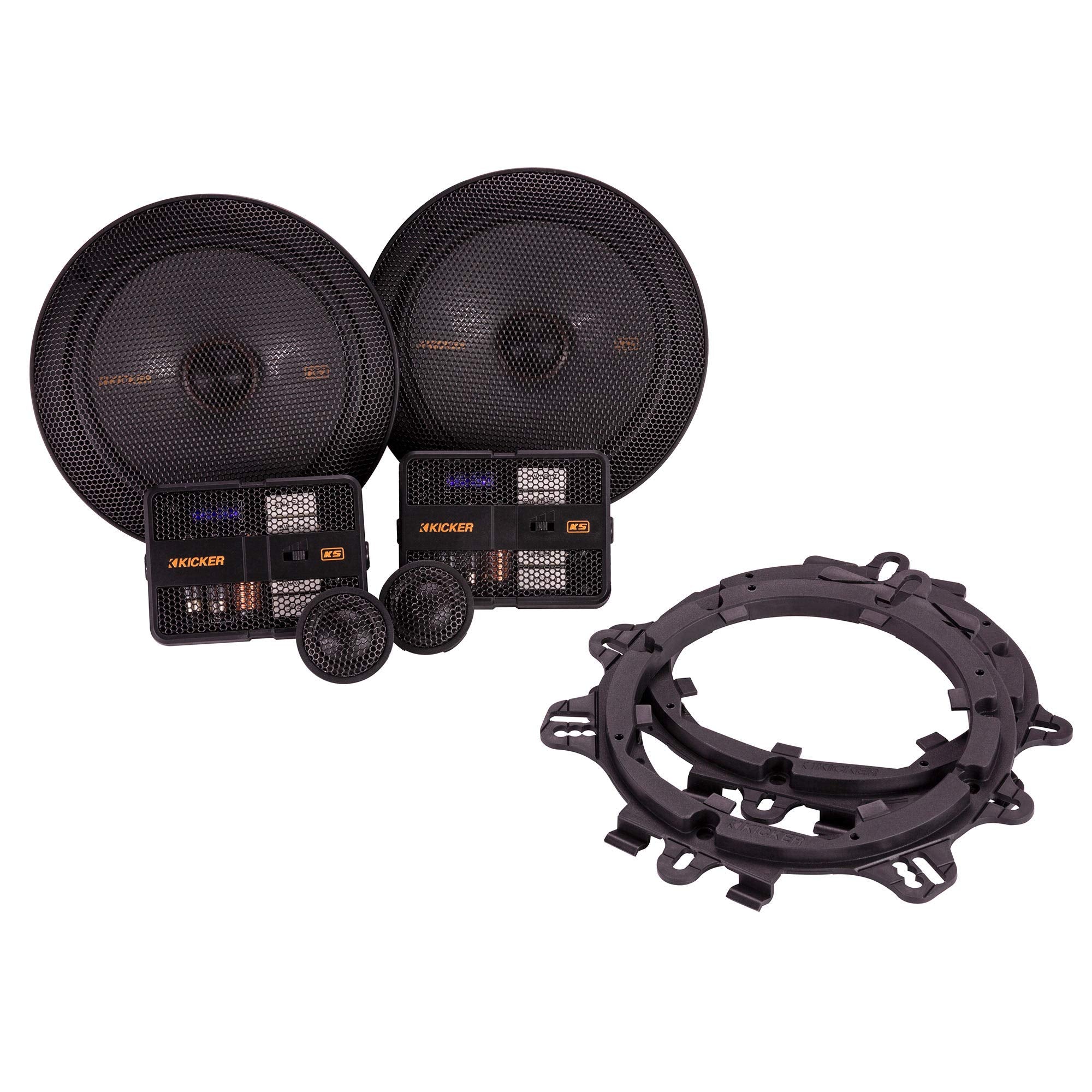 Kicker 47Kss6704 Ks Series 6.75'' Component System With 1'' Tweeters, 4Ohm