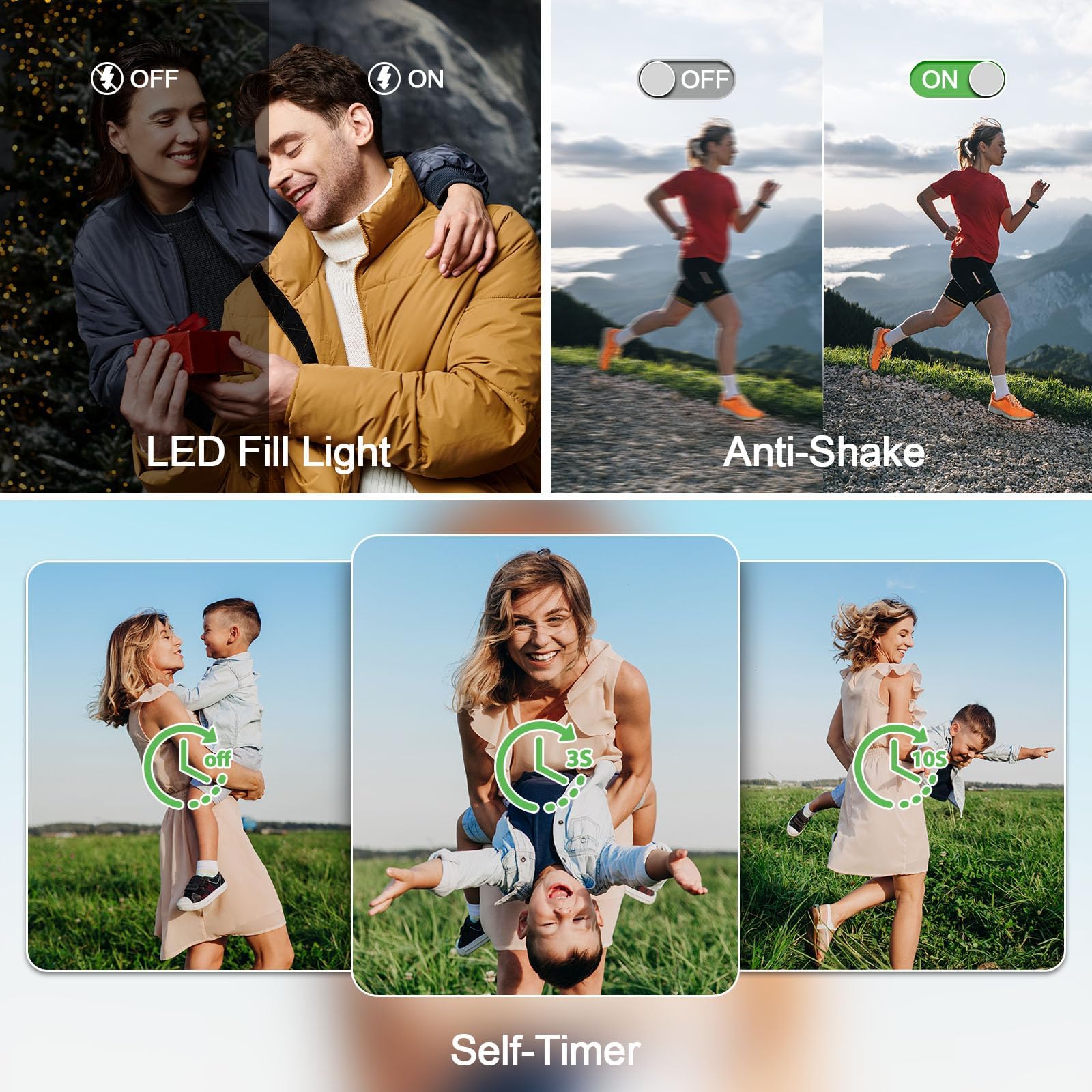 4K Digital Camera For Photography, 72Mp Vlogging Camera For Youtube, Autofocus Digital Cameras With 270 Flip Screen, 18X Digital