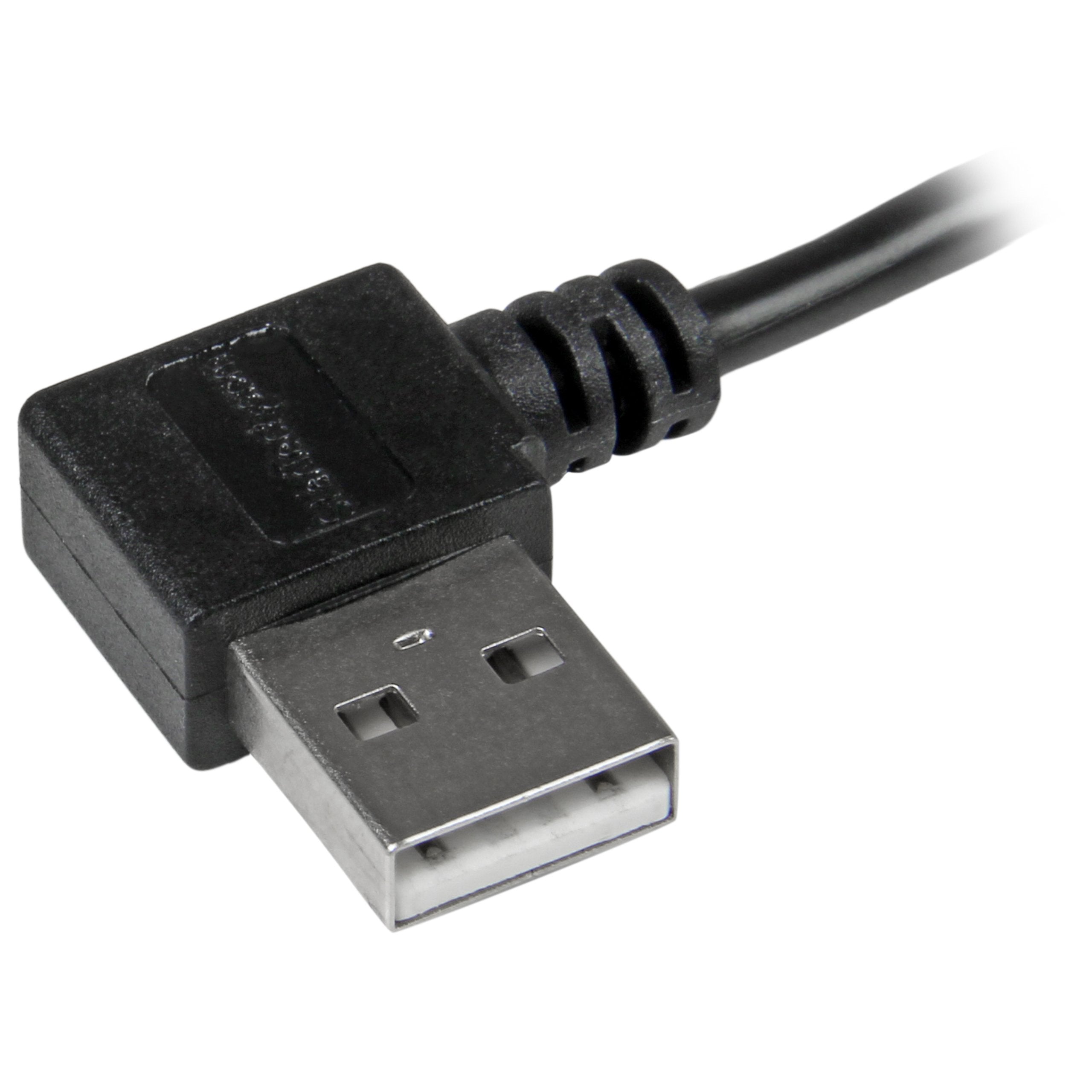 Startech.Com 1M 3 Ft Micro Usb Cable With Right Angled Connectors   M/M   Usb A To Micro B Cable   3Ft Right Angle Micro Usb Cab