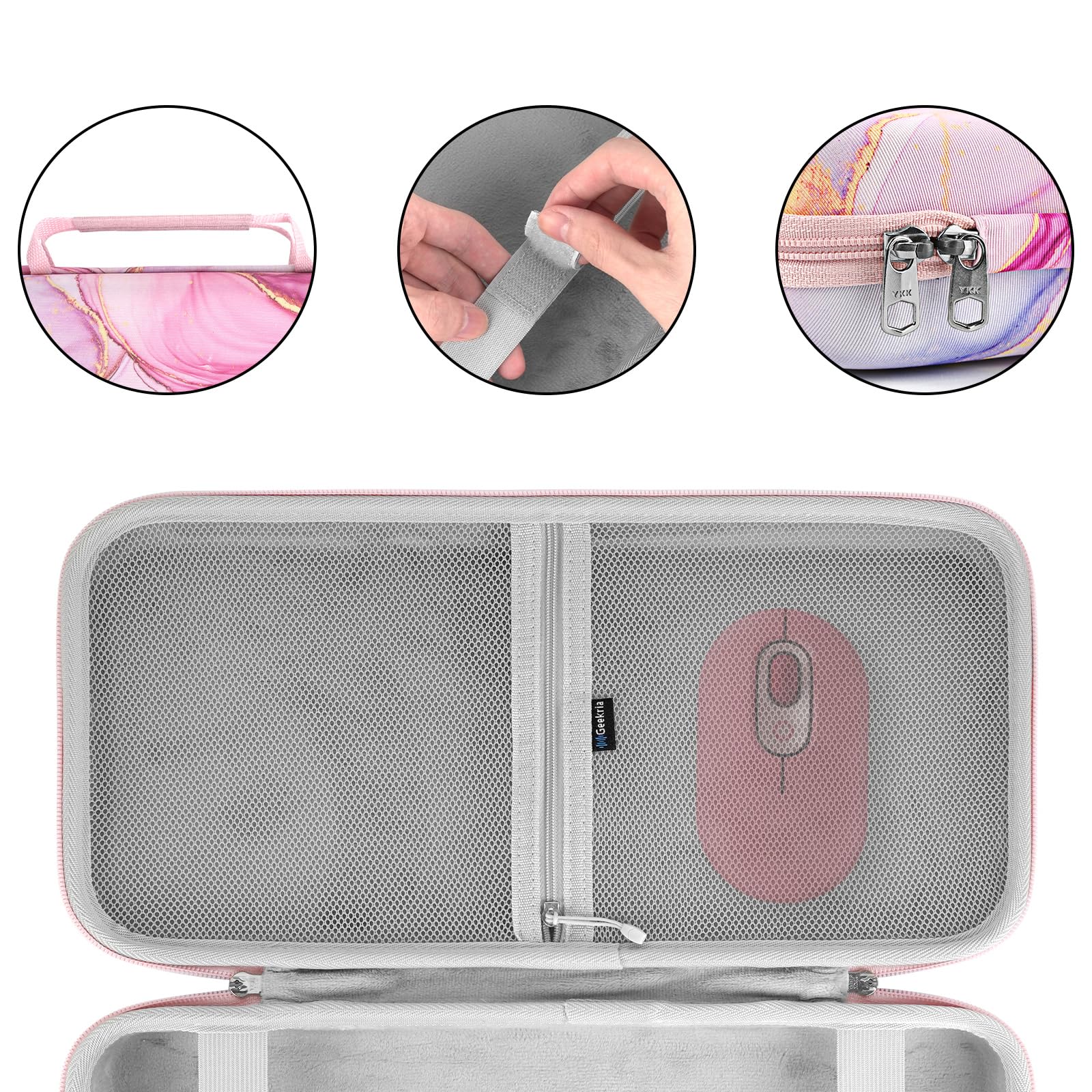 Geekria 75% Keyboard Case, Hard Shell Travel Carrying Bag For 84 Key Portable Keyboard, Compatible With Logitech Pop Keys Mechan