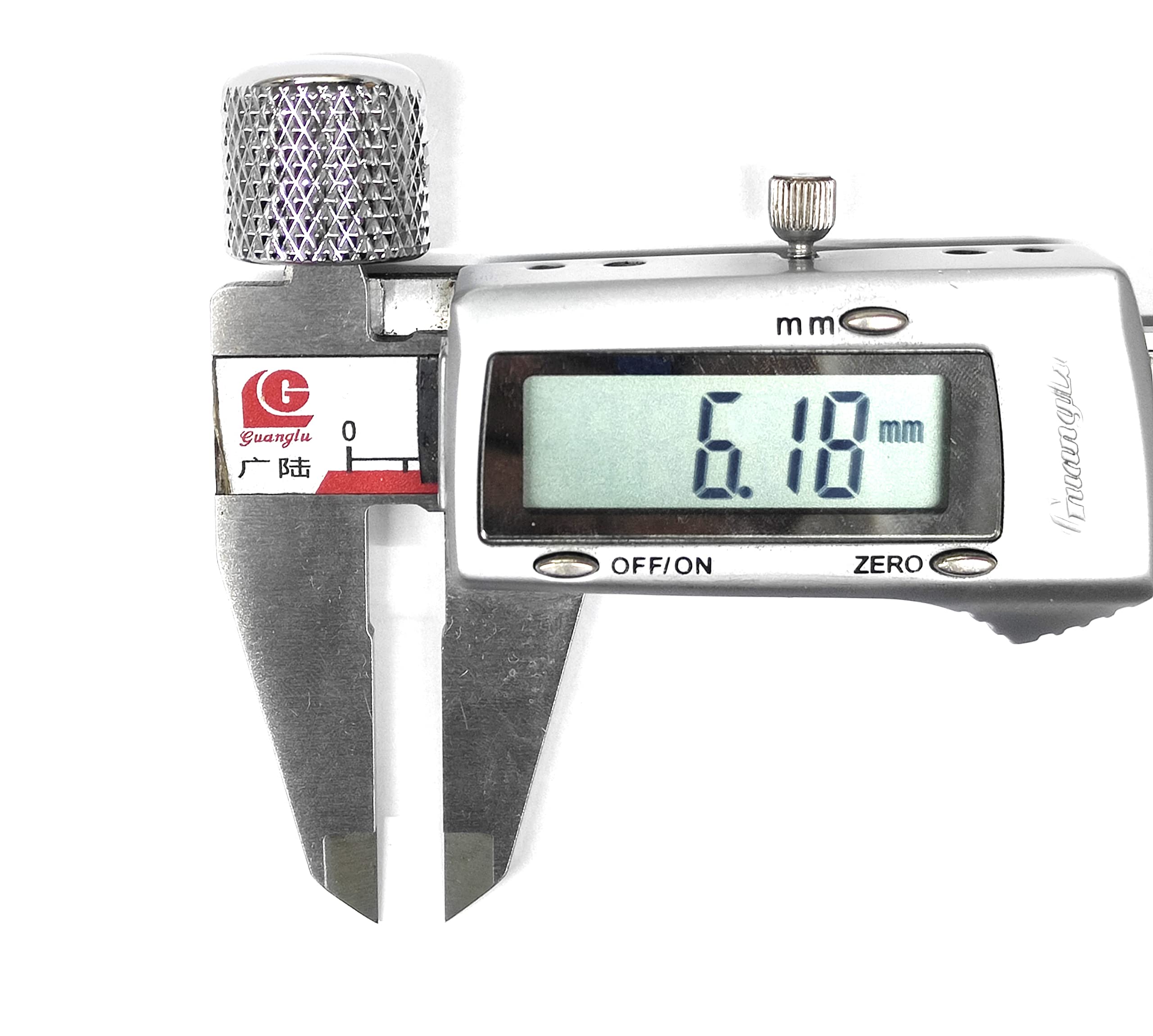 Dopro 2Pcs Gold With White Pearl Cap Guitar Dome Knobs For Tele Telecaster Set Screw Guitar Bass Knob