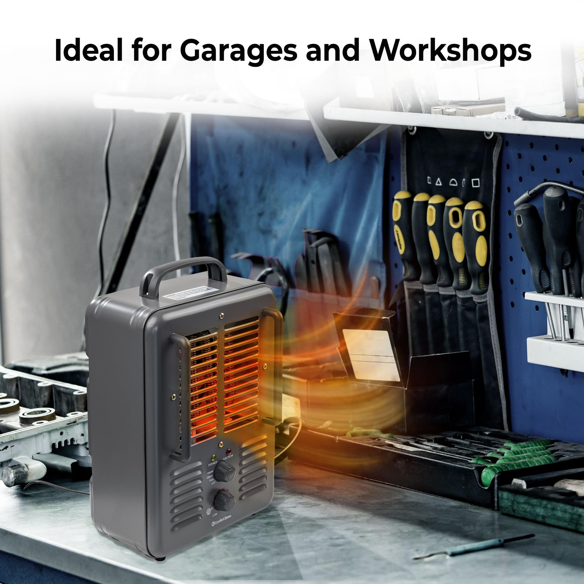 Comfort Zone Cz798 5120 Btu Multi Purpose Utility Heater Fan