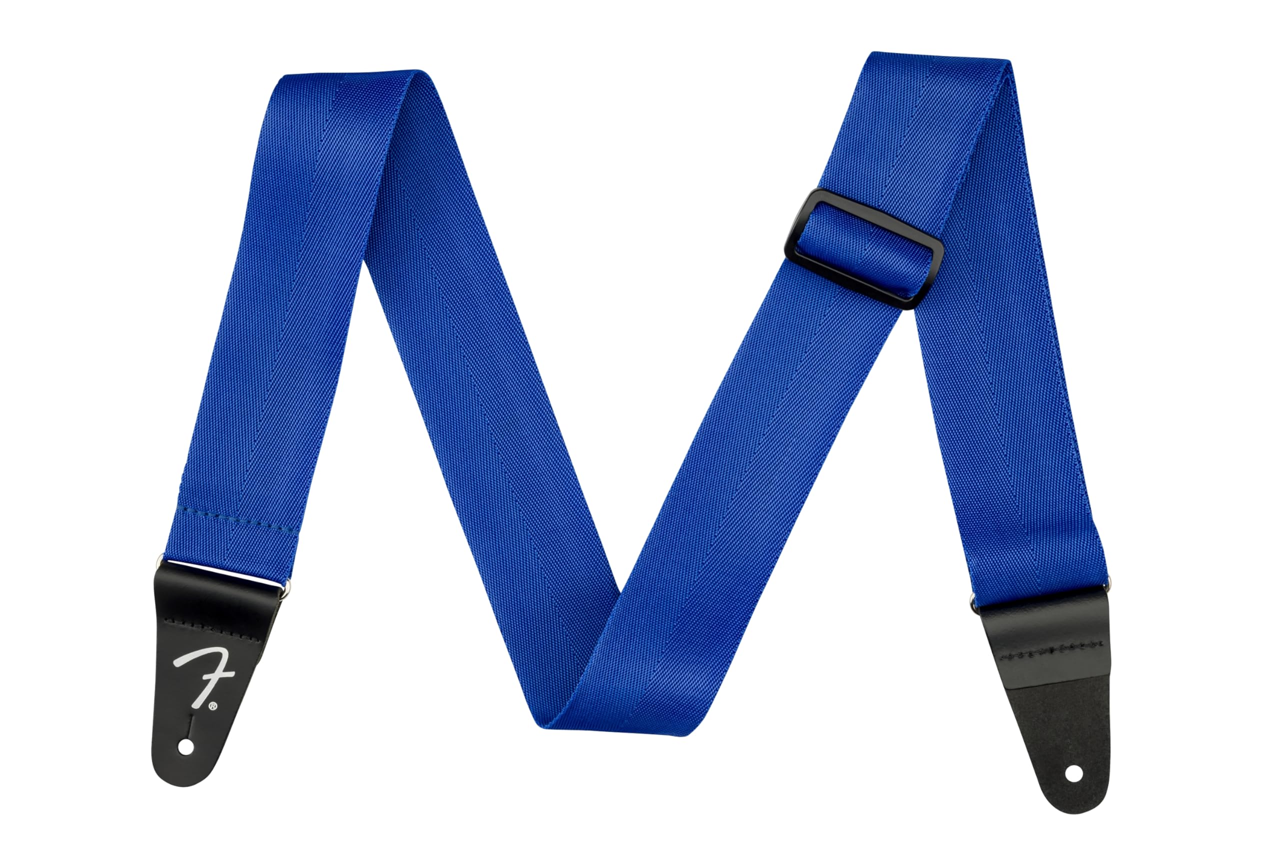 Fender Polypropylene Guitar Strap, Guitar Accessories, Leather Ends, Blue