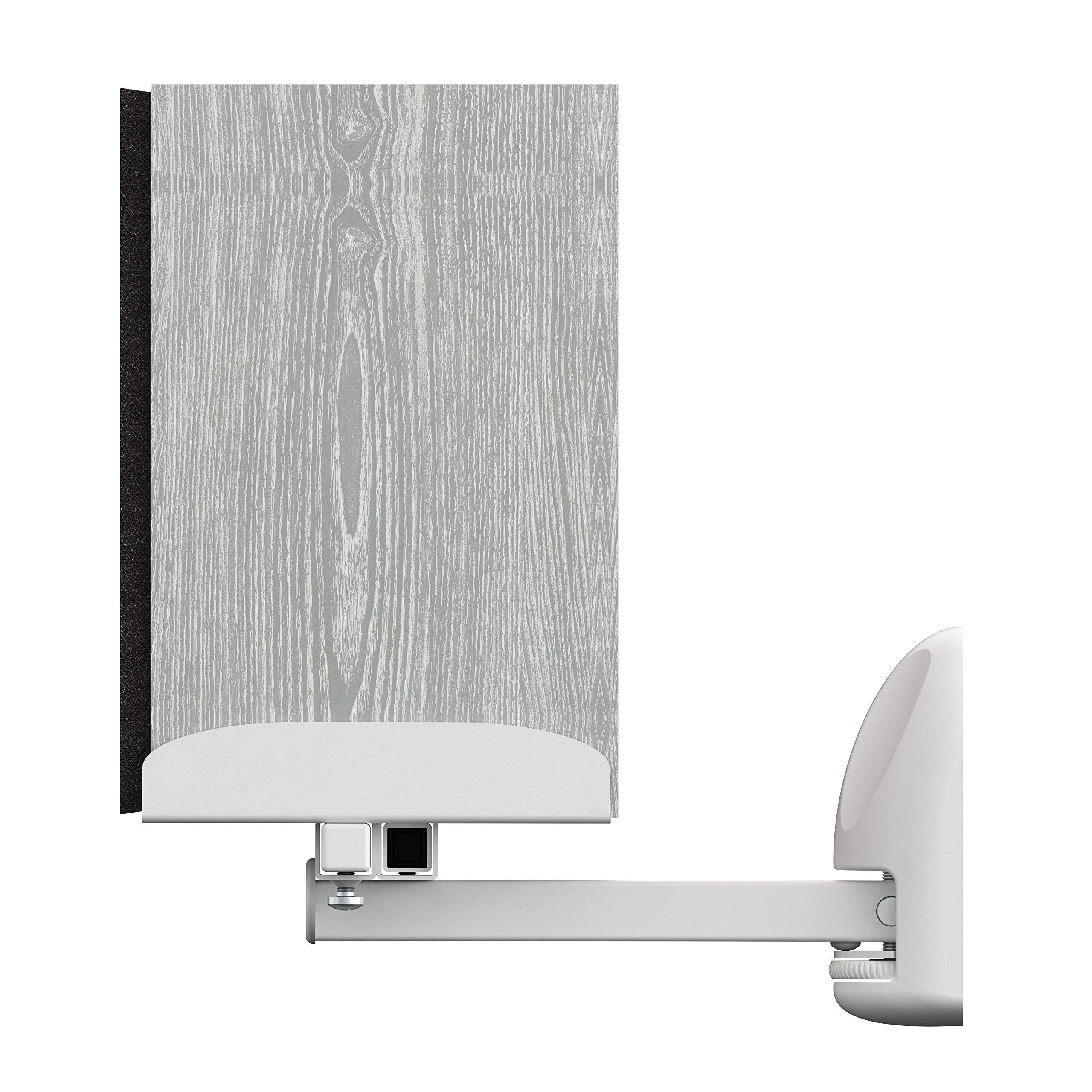 Avf Traditional Steel Side Clamping Speaker Mounts In White (Set Of 2)