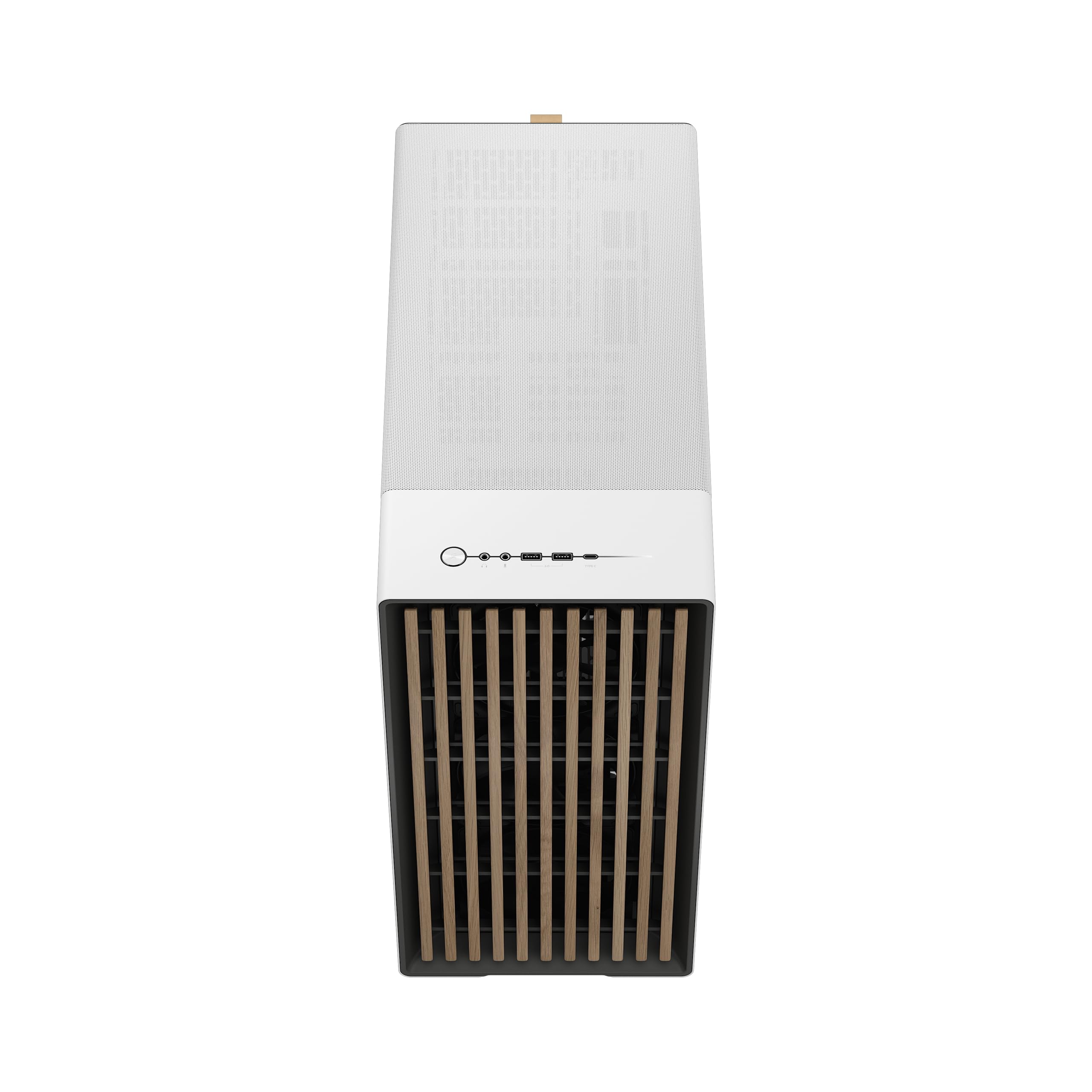 Fractal Design North Xl Chalk White Mesh  Three 140Mm Aspect Pwm Fans Included  Type C Usb  Eatx Airflow Full Tower Pc Gaming Ca