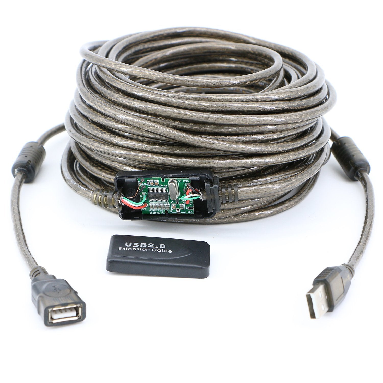 Pasow Usb 2.0 A Male To A Female Extension Cable High Speed 480 Mbps (50 Feet(15M))