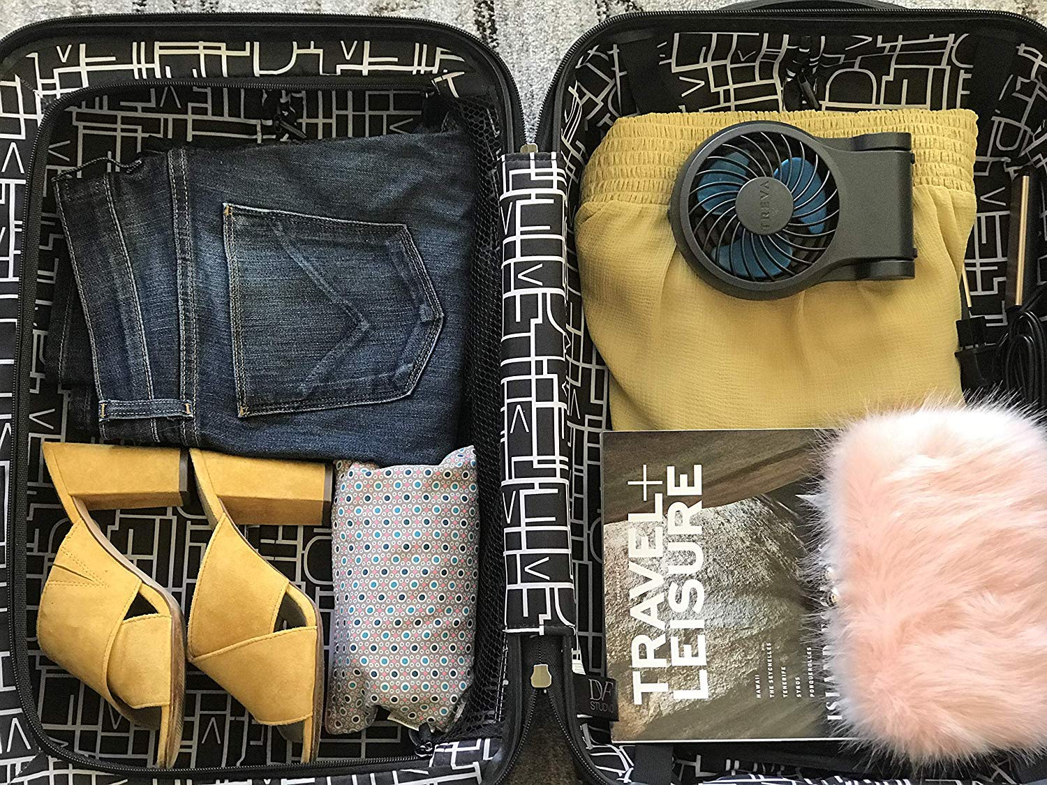 Treva 3.5 Inch Portable Desk Fan With Usb Port   Small, Compact, Powerful Airflow, Ac Adapter Included