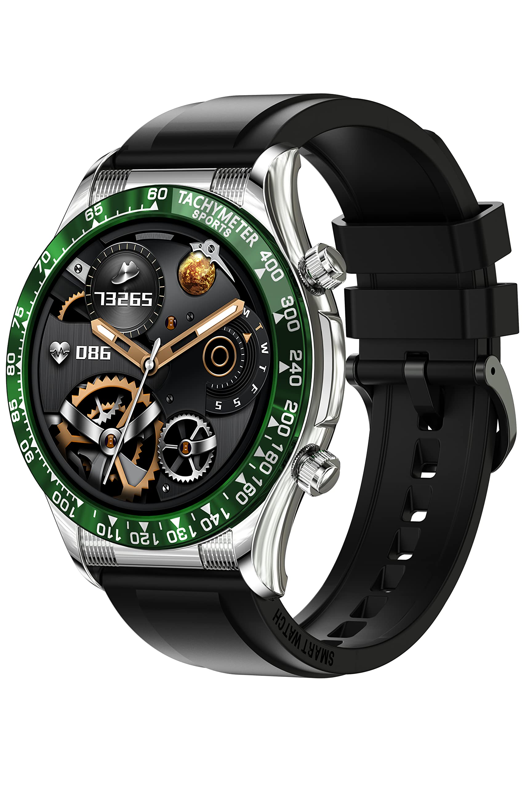 Smart Watch For Men Full Touchscreen Make/Answer Calls Step Counter Fitness Watches Activity Tracker Calories Compatible With An