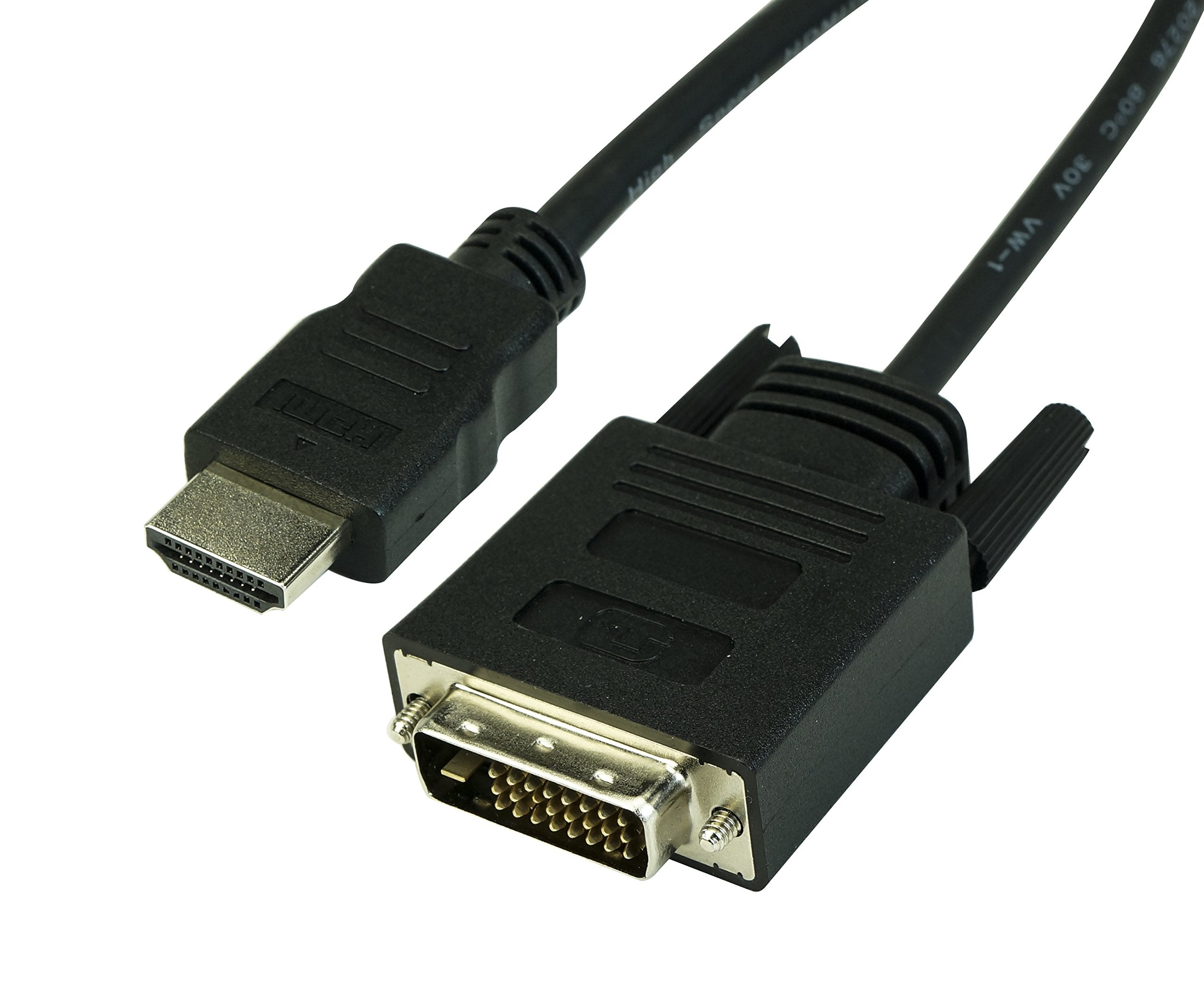 Visiontek Hdmi To Dvi D Bi Directional Cable, 6 Feet, Male To Male, For Raspberry Pi, Roku, Xbox One, Ps4, Ps3, Desktop Graphics