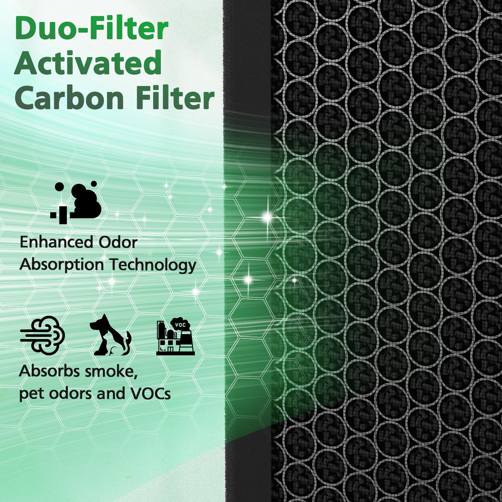 Isinlive True Hepa Replacement Fil Ter Compatible With Okaysou Airmax 8L Air Puri Fier, 3 In 1 H13 True Hepa Fil Tration System