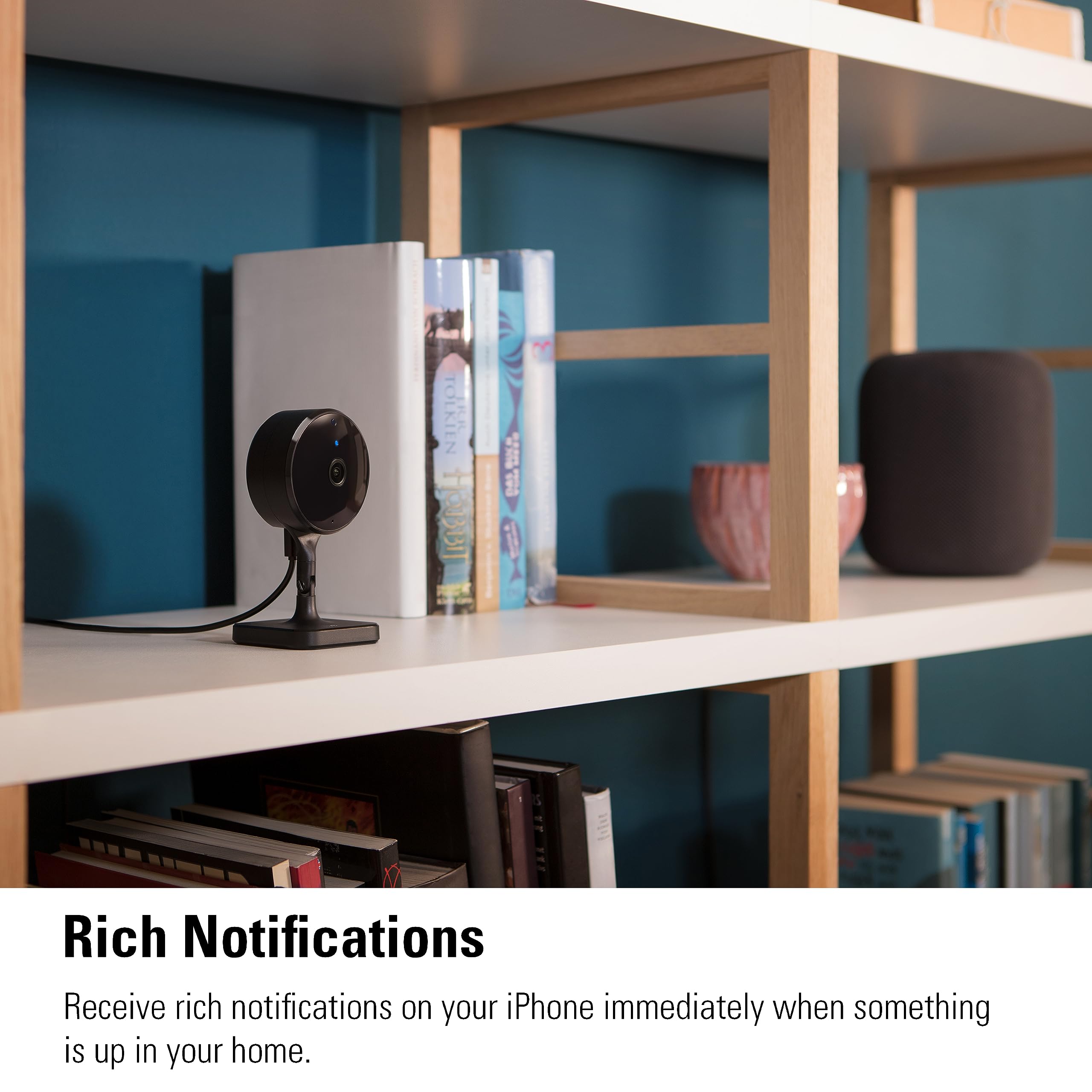 Eve Cam   Smart Indoor Camera, 1080P Resolution, Wi Fi, 100% Privacy, Homekit Secure Video, Iphone Notifications, Microphone And