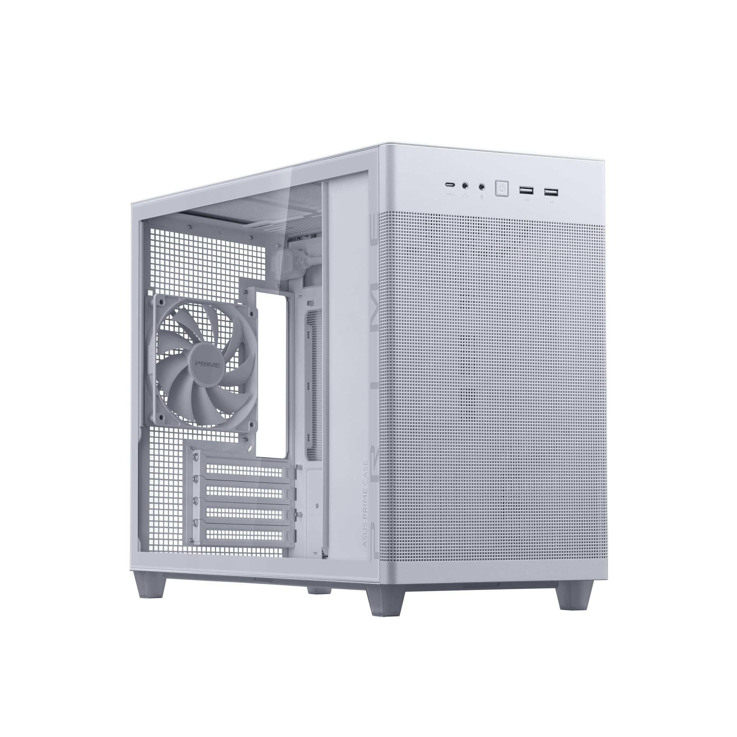 Asus Case AP201 WHT TG   Prime AP201 FullTower MicroATX TG White Retail