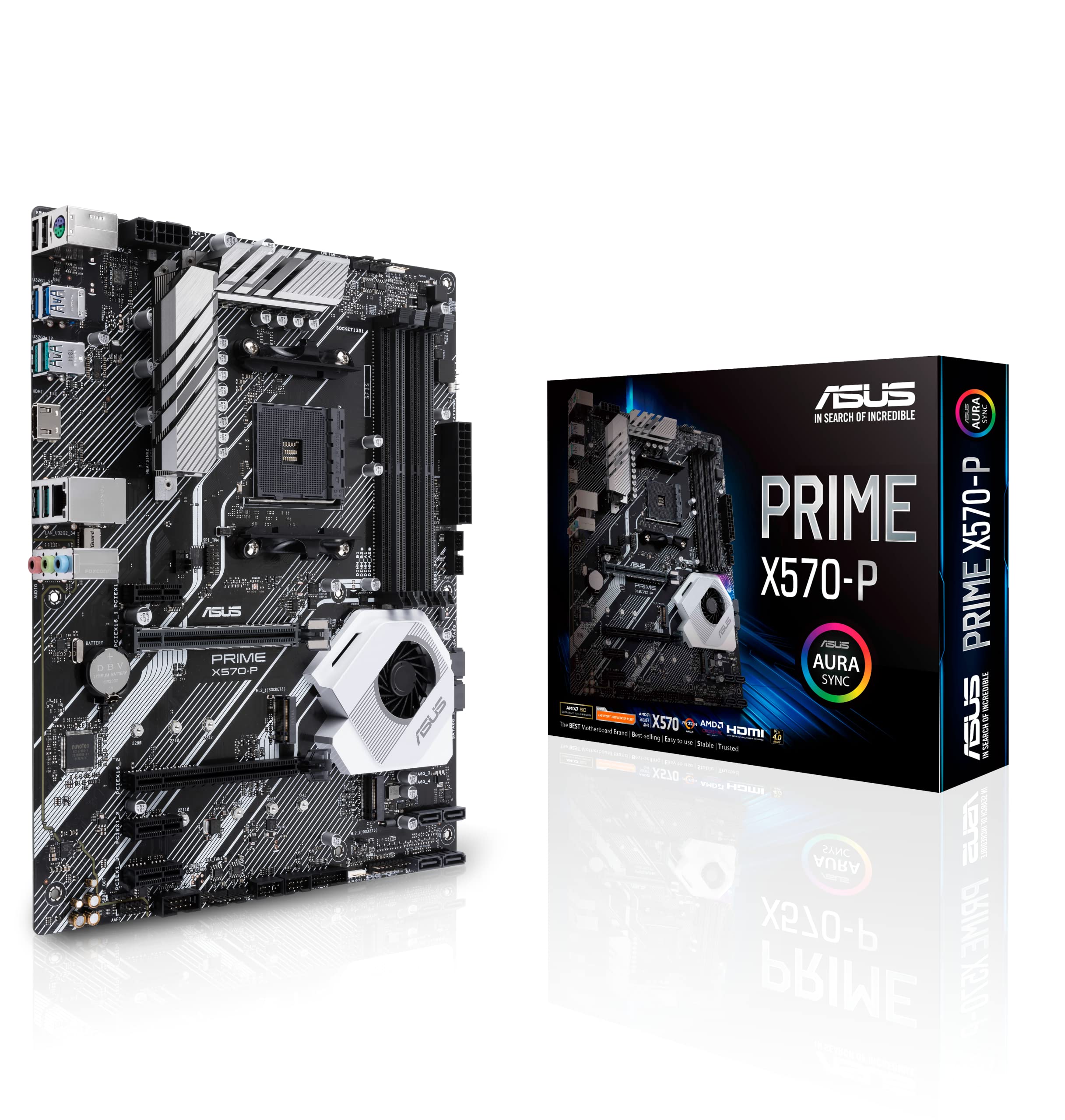 Asus Prime X570 P Ryzen 3 Am4 With Pcie Gen4, Dual M.2 Hdmi, Sata 6Gb/S Usb 3.2 Gen 2 Atx Motherboard
