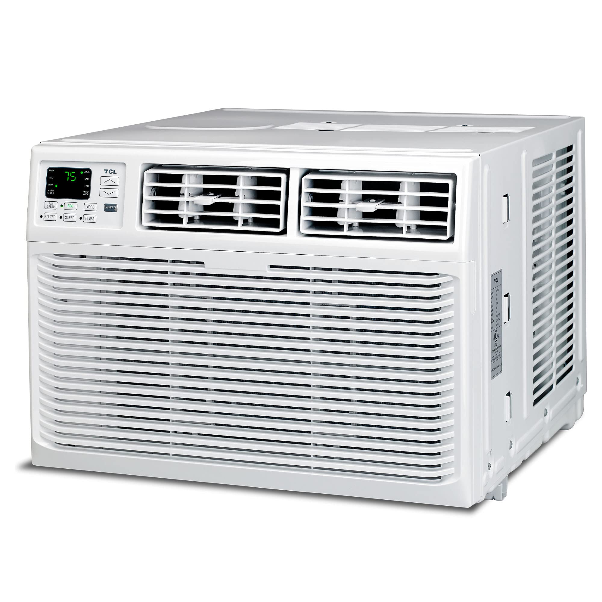 TCL Home 8,000 BTU Smart Window Air Conditioner, App & Voice Control, Energy Star, Cools Rooms up to 350 Sq. Ft., 3 Fan Speeds, 
