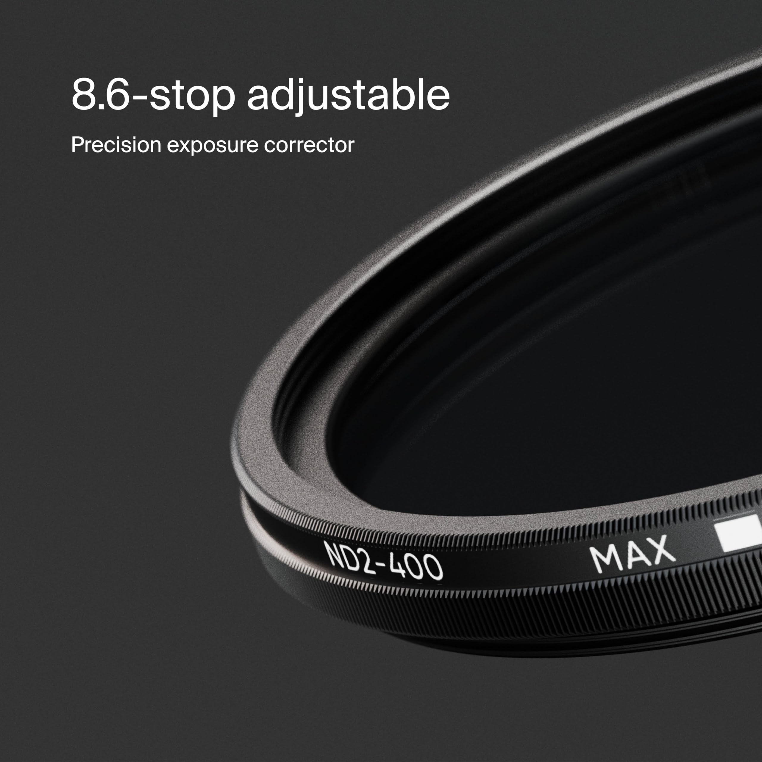 Urth Ultra Slim 72Mm Variable Nd2 400 Neutral Density Lens Filter   1 8.6 Stop Range, 20 Layer Nano Coated Japanese Agc Glass, L