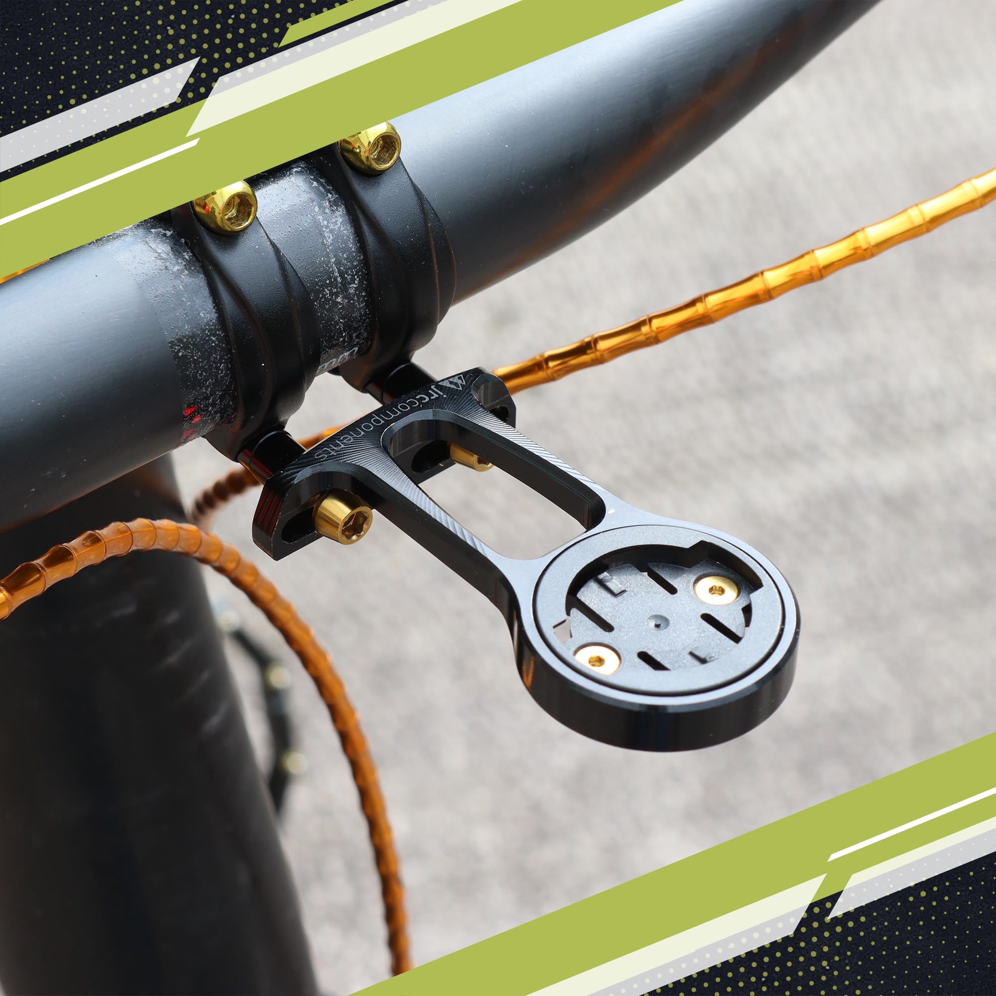 Jrc Components Stealth+ Premium Bike Mount | Compatible With All Wahoo Elemnt Gps Computers
